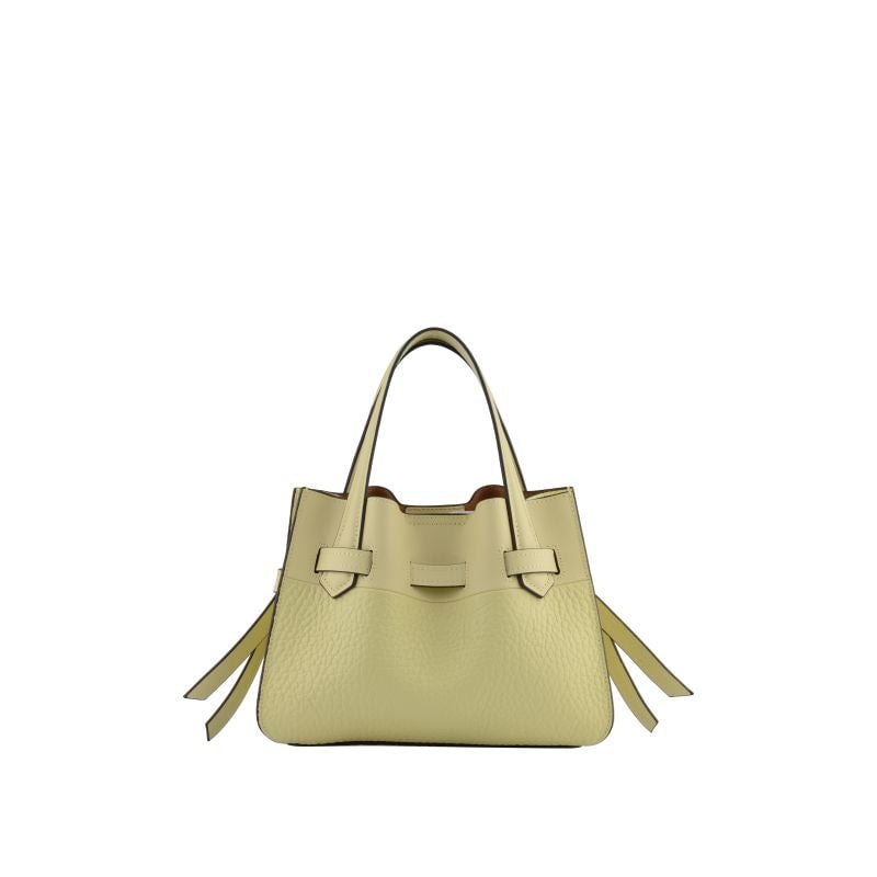 Handbag - cowhide leather POURCHET Brown