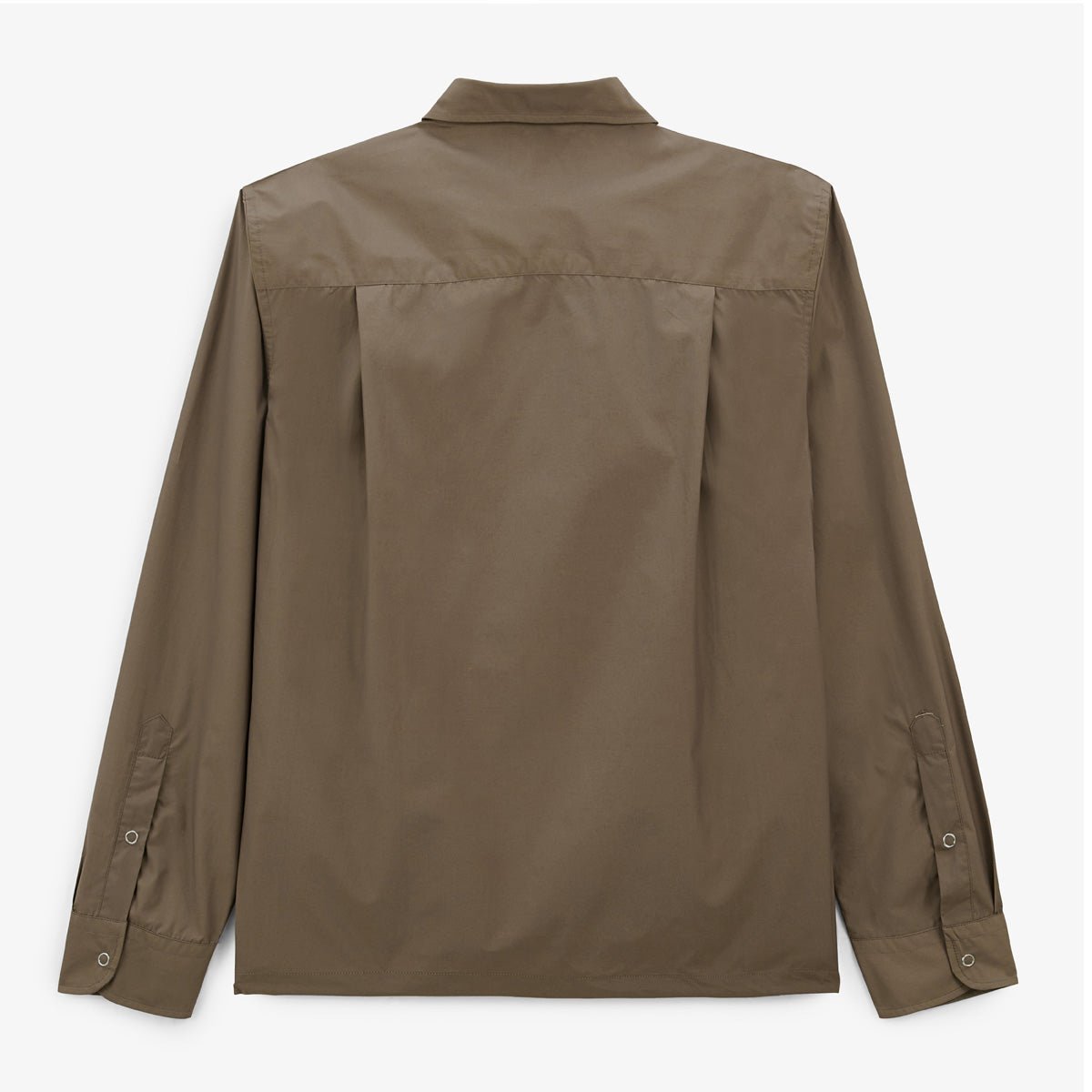Long-sleeved nylon shirt Brown
