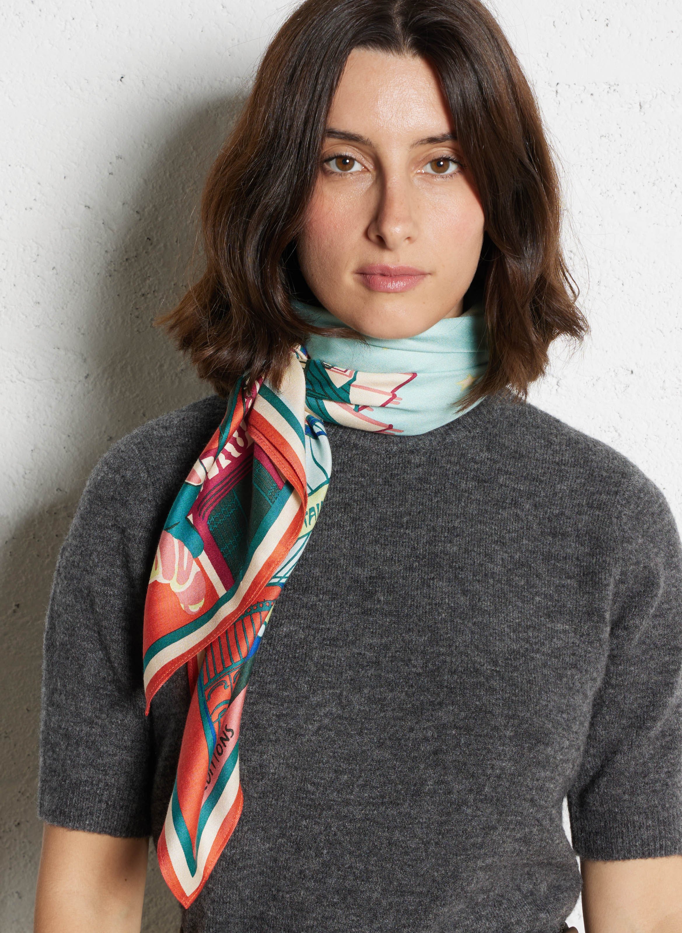 Silk-blend scarf INOUI EDITIONS