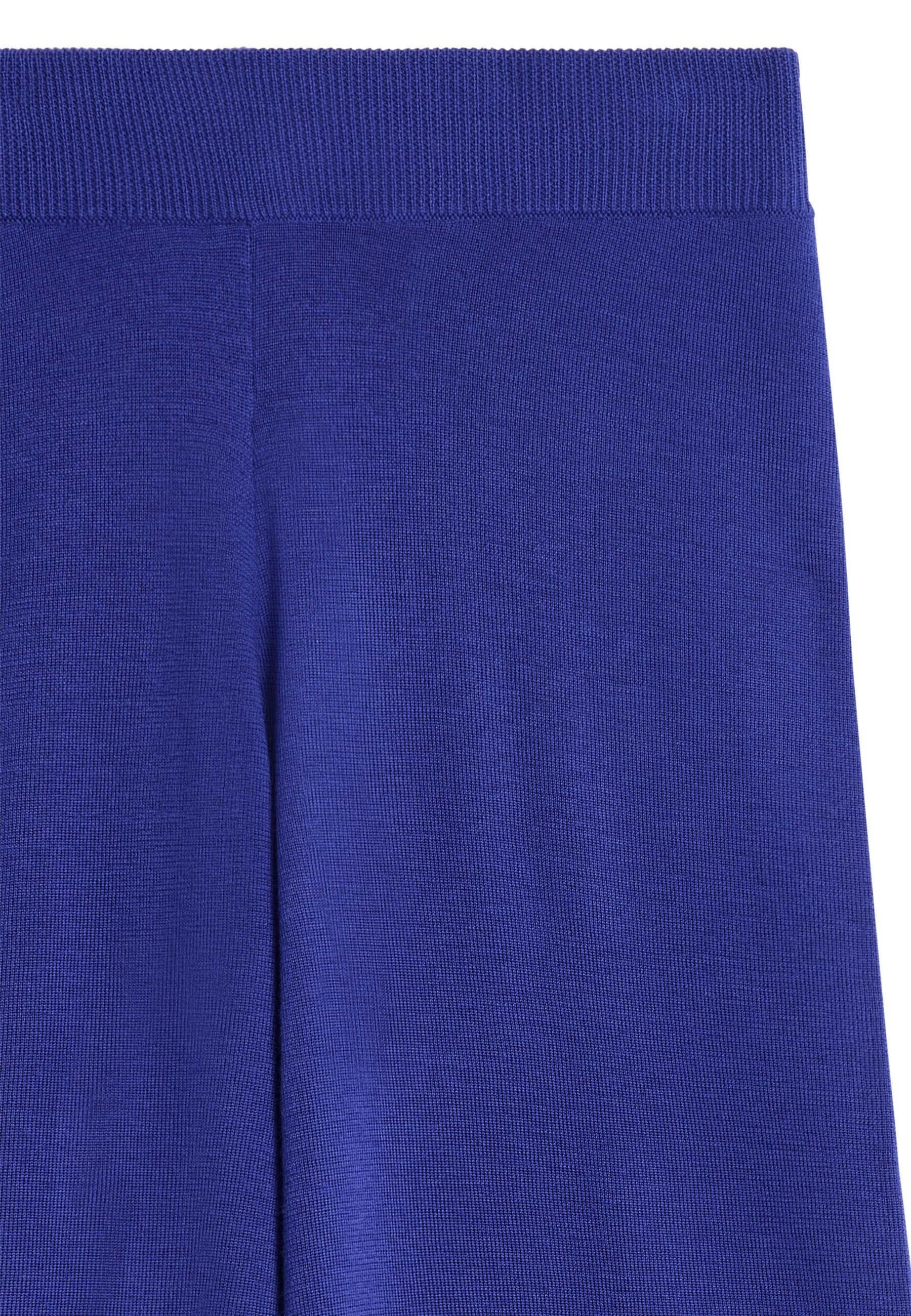Wide leg merino wool trousers RODIER Blue