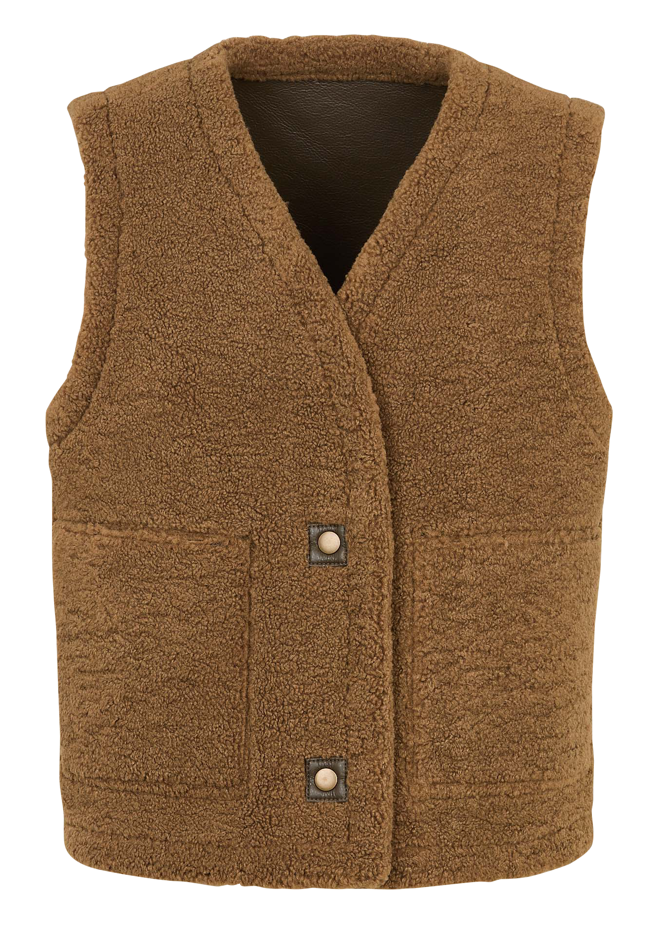 Straight V-neck jacket BENSIMON Khaki