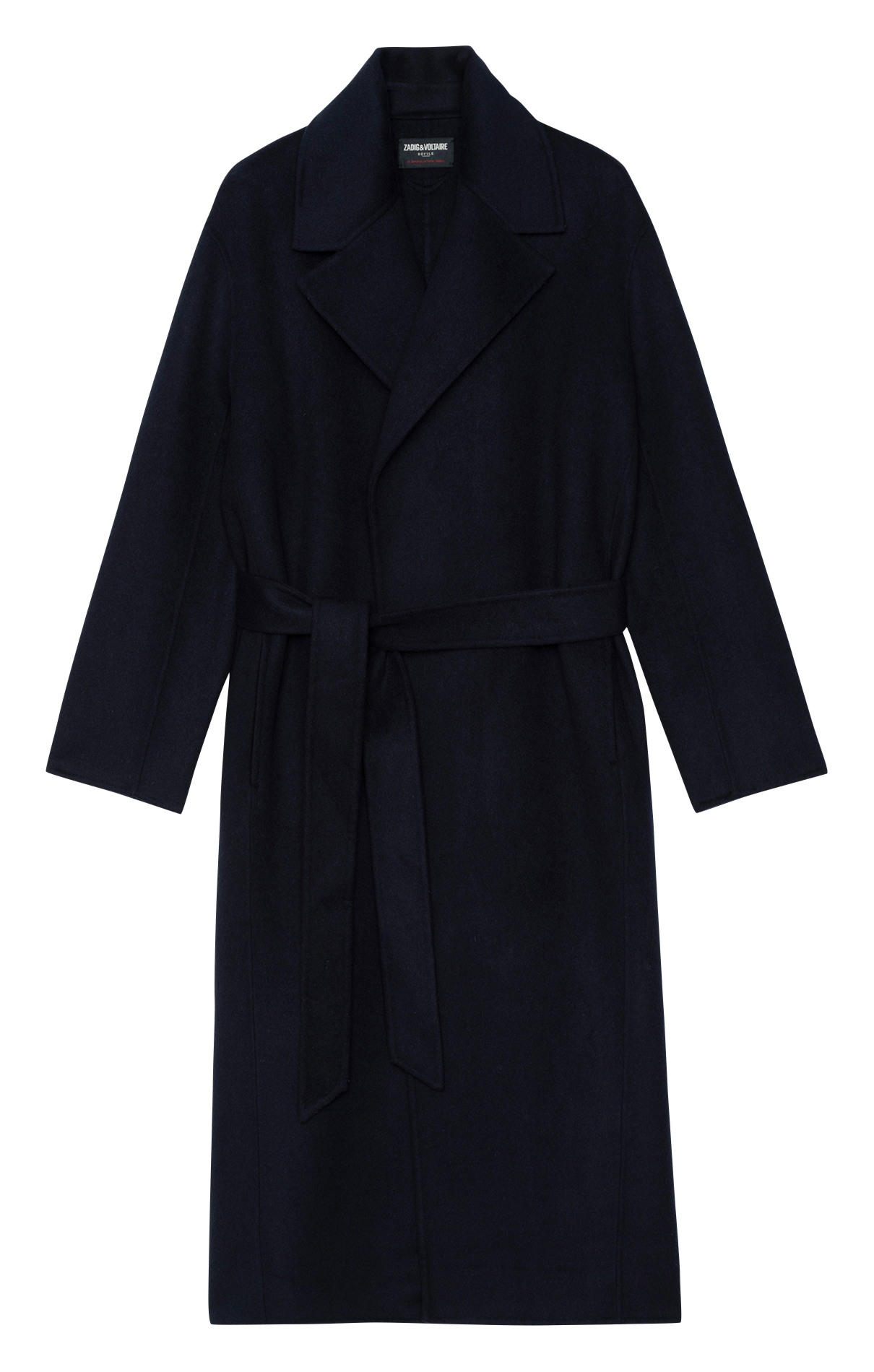Manteau droit col tailleur en laine mélangée ZADIG&VOLTAIRE