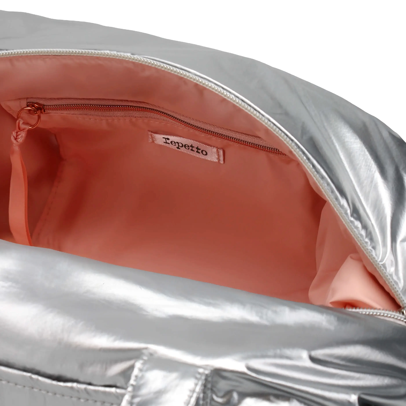 Metallic duffle bag REPETTO Silver