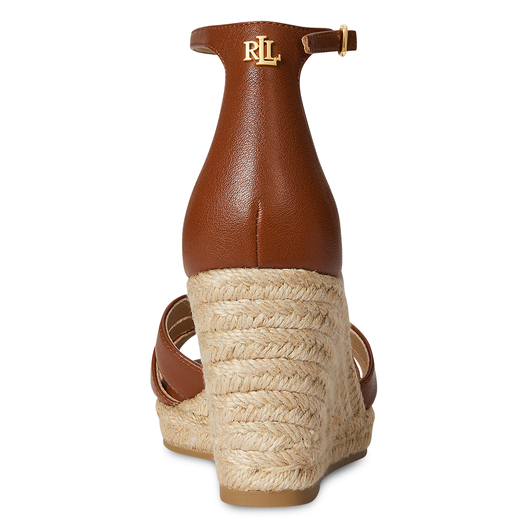 Sandales hautes en cuir LAUREN RALPH LAUREN Marron