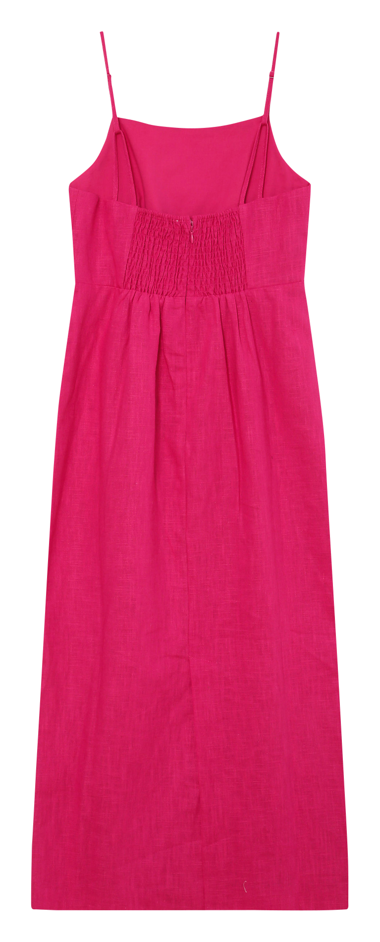 Robe midi droite unie en lin mélangé GRACE ET MILA Rose