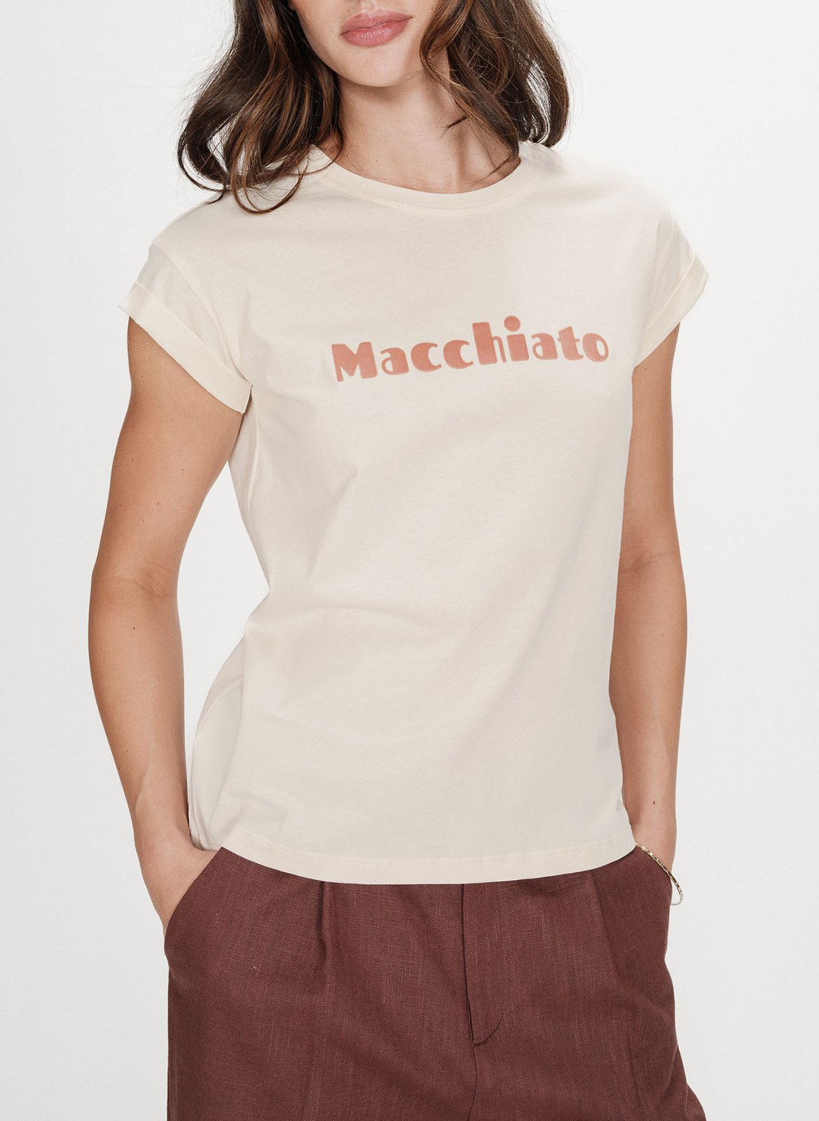 Tee-shirt col rond en coton  GRACE ET MILA