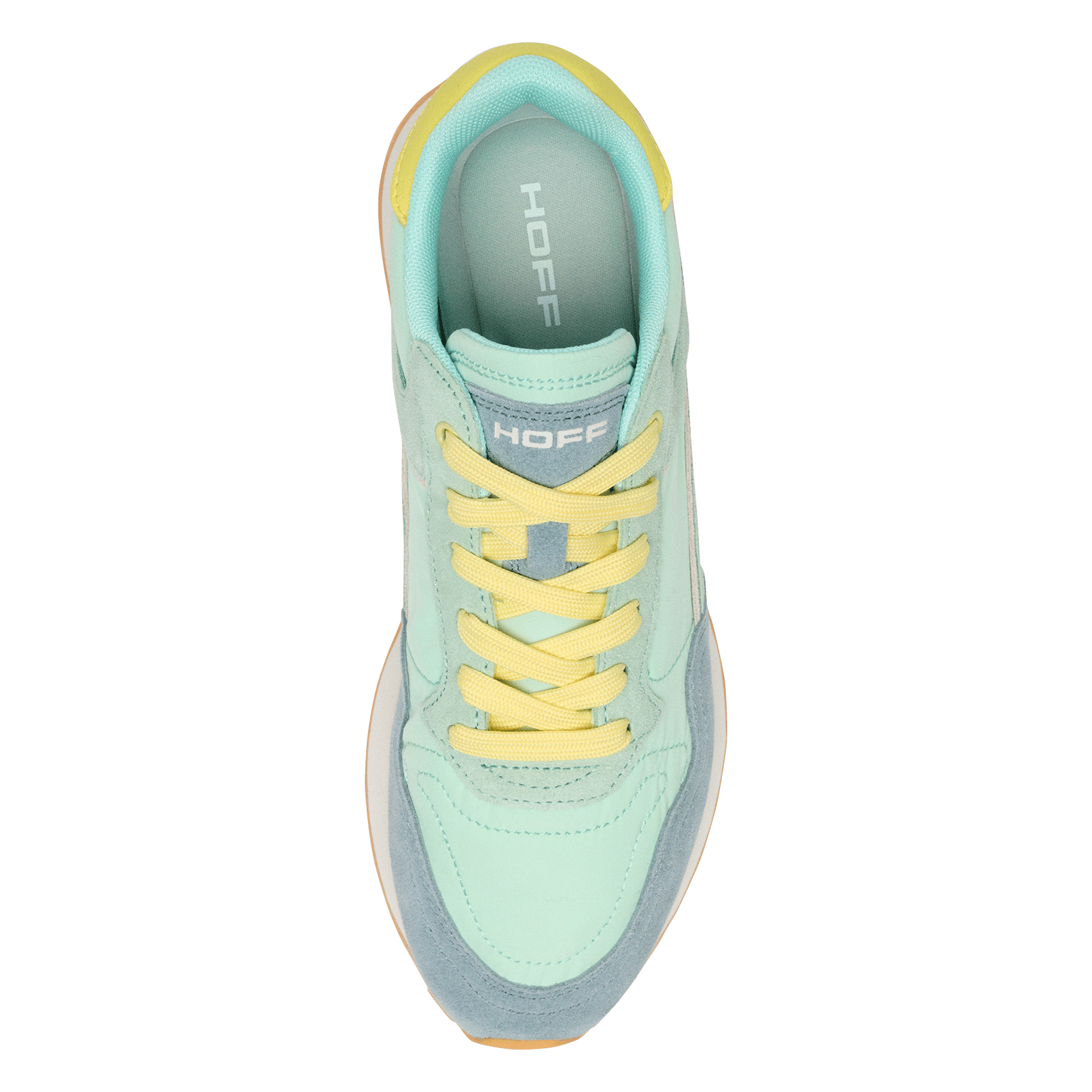 Niedrige Sneaker aus Leder-Mix HOFF Blau