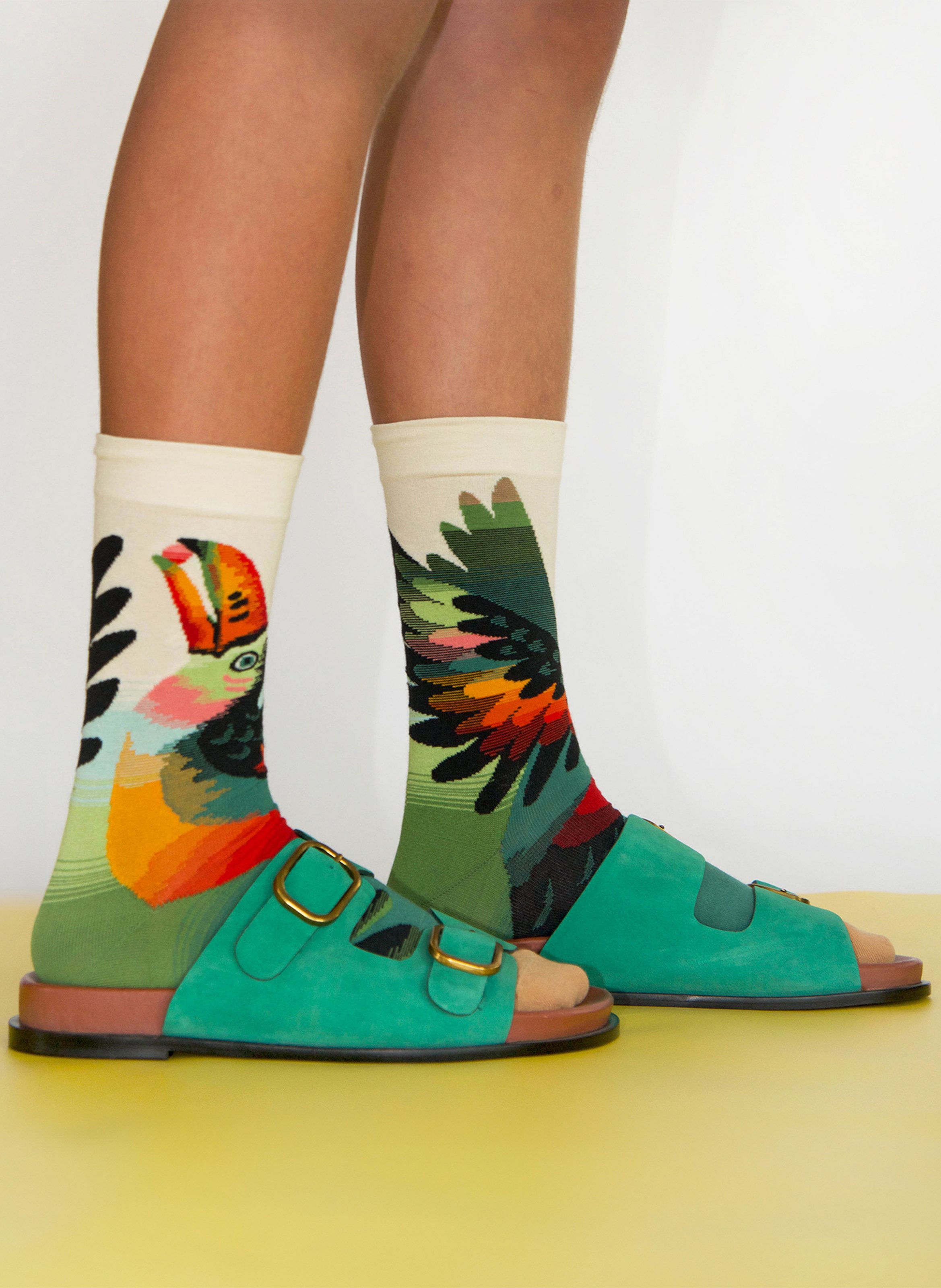 Sokken met toekanmotief van gemengd katoen BONNE MAISON Veelkleurig