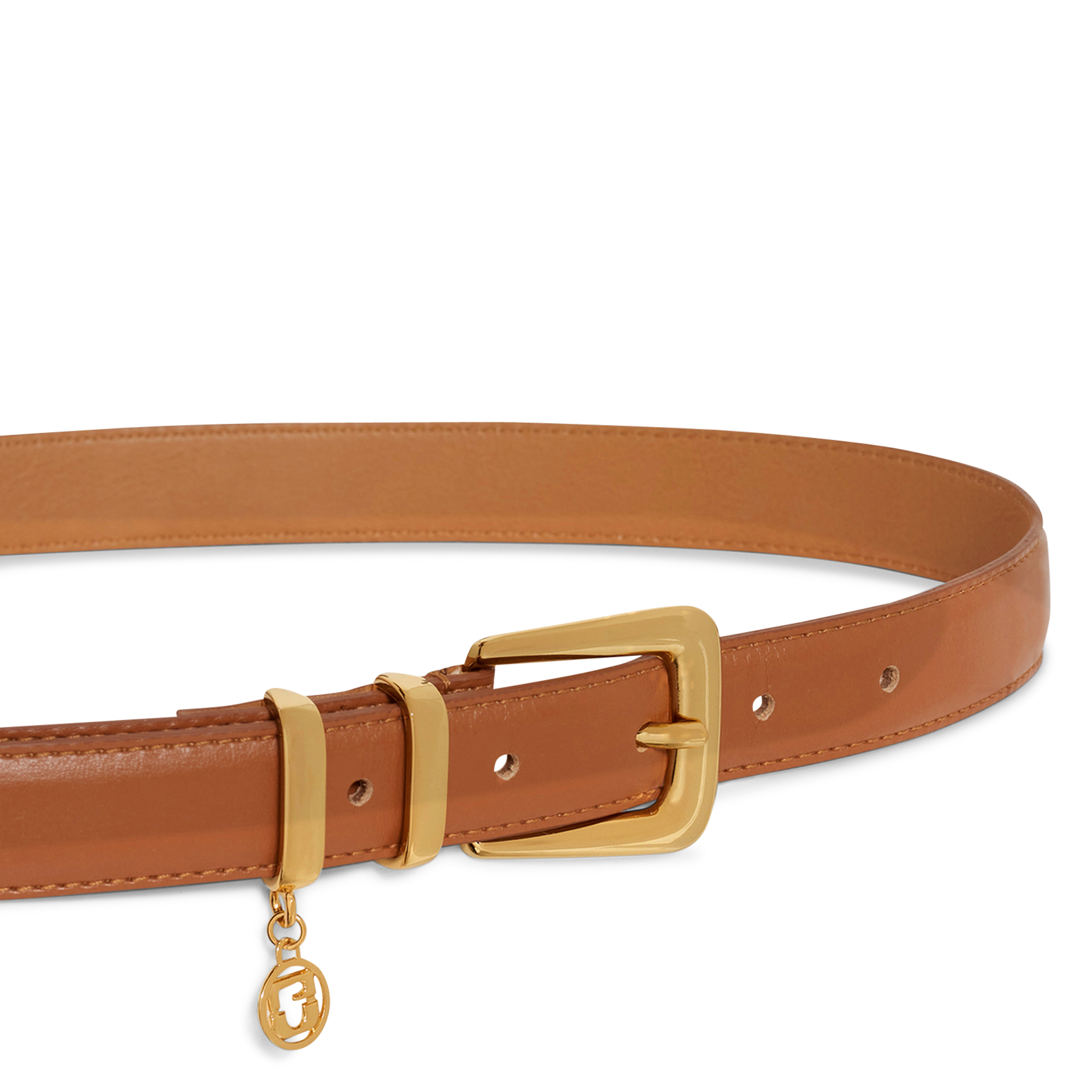 Buckled leather belt GERARD DAREL Brown
