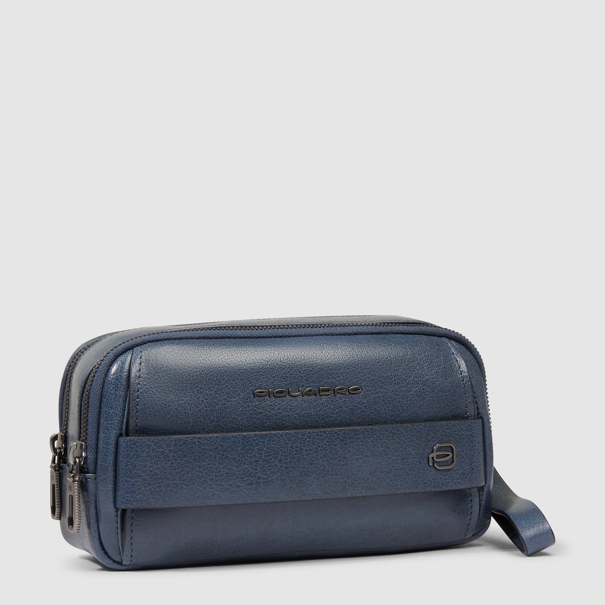 A-line leather skirt PIQUADRO Grey