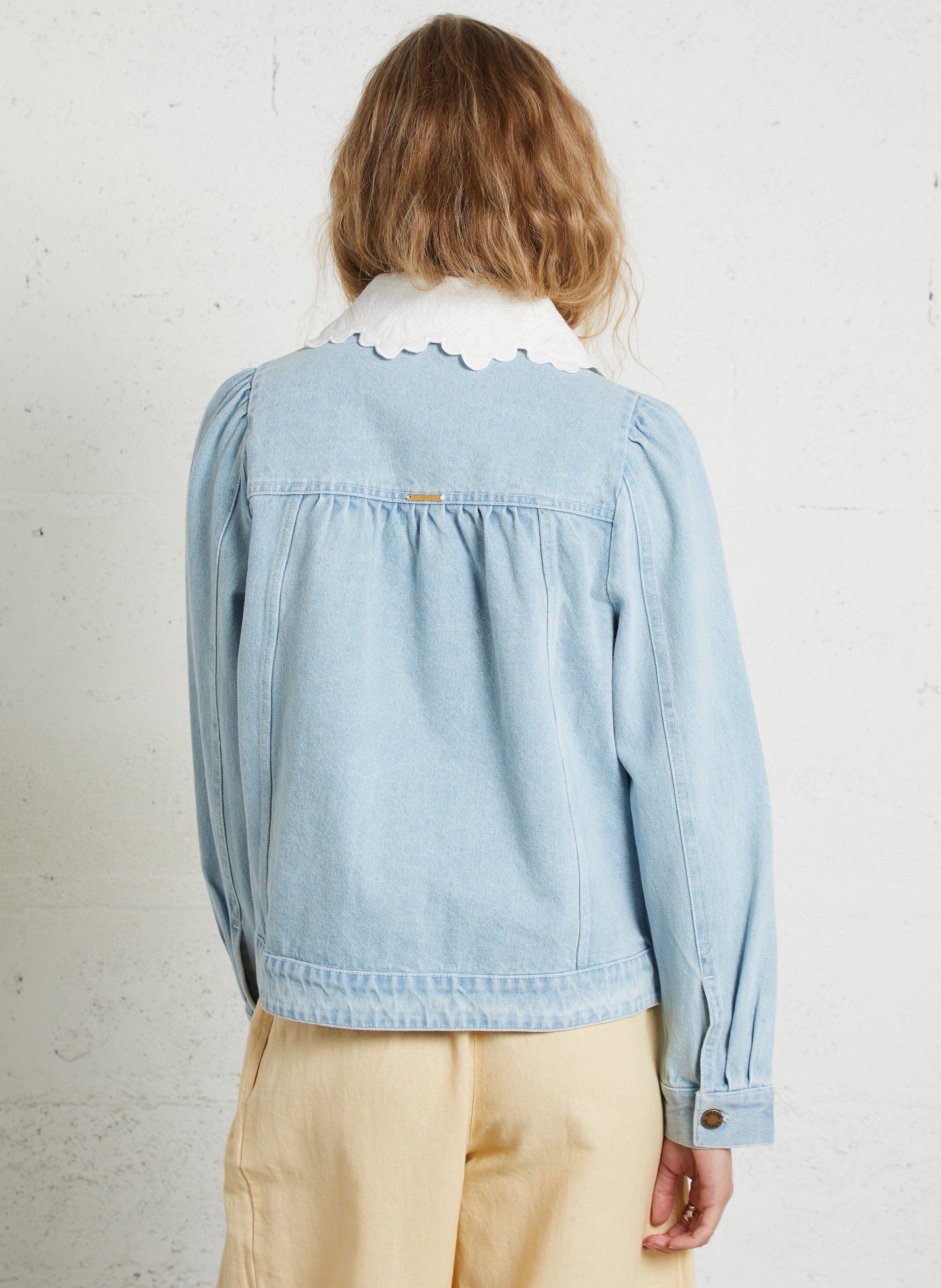 Denimjacke mit klassischem Kragen LOUISE MISHA Blau