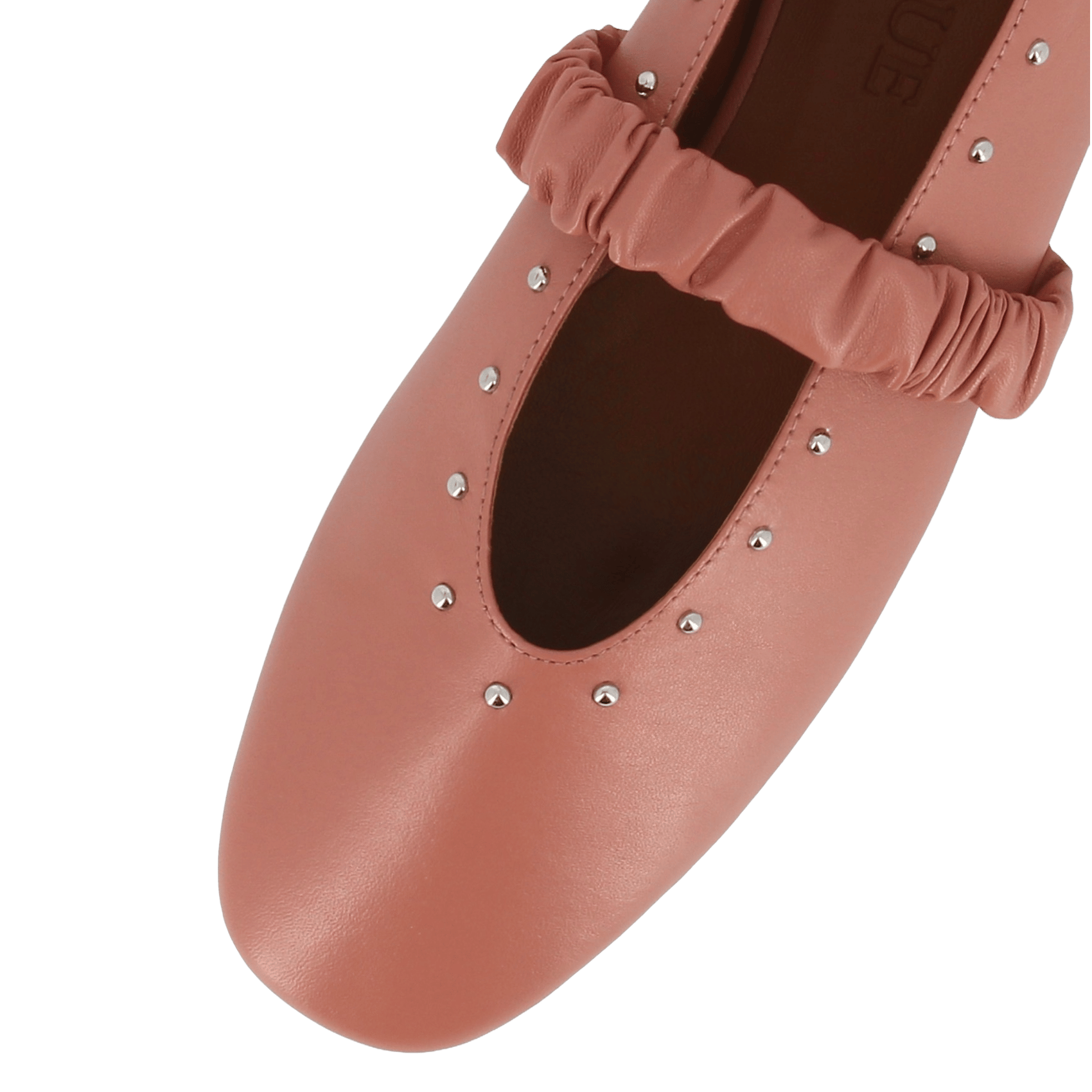 Ballet flats with leather studs SOCQUE PARIS Pink