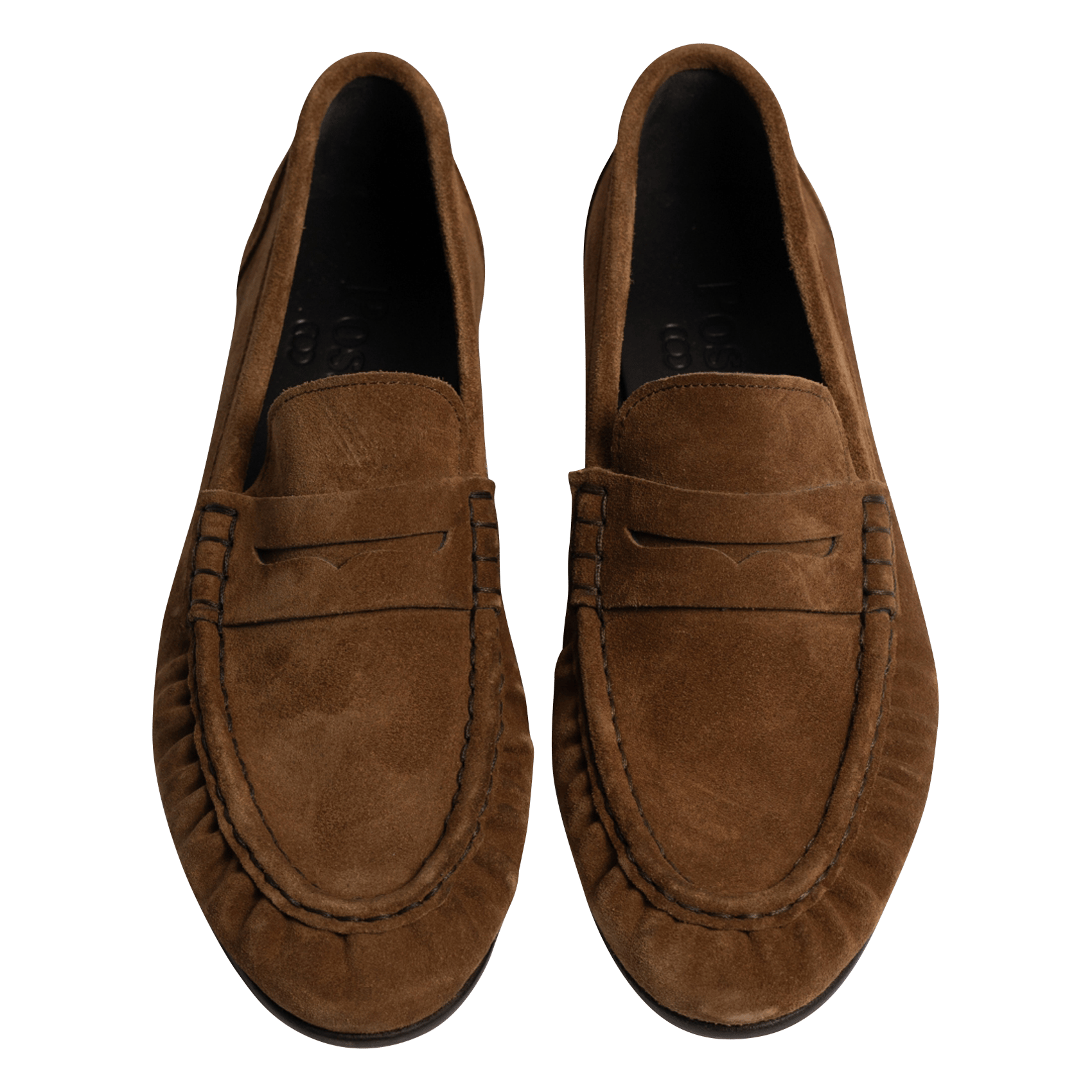 Mocassins en cuir POSA Marron