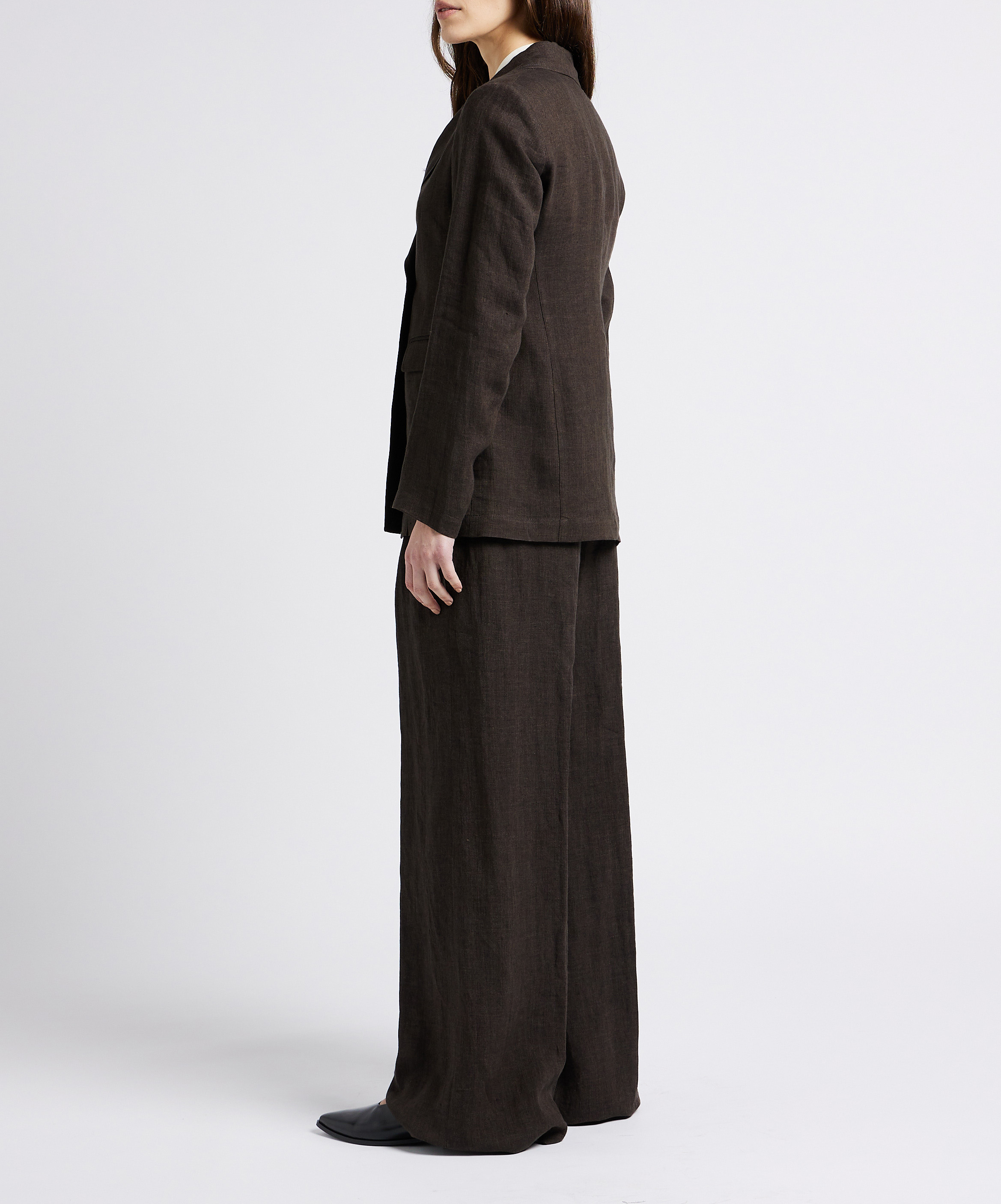 Leather ballerinas JONAK Black