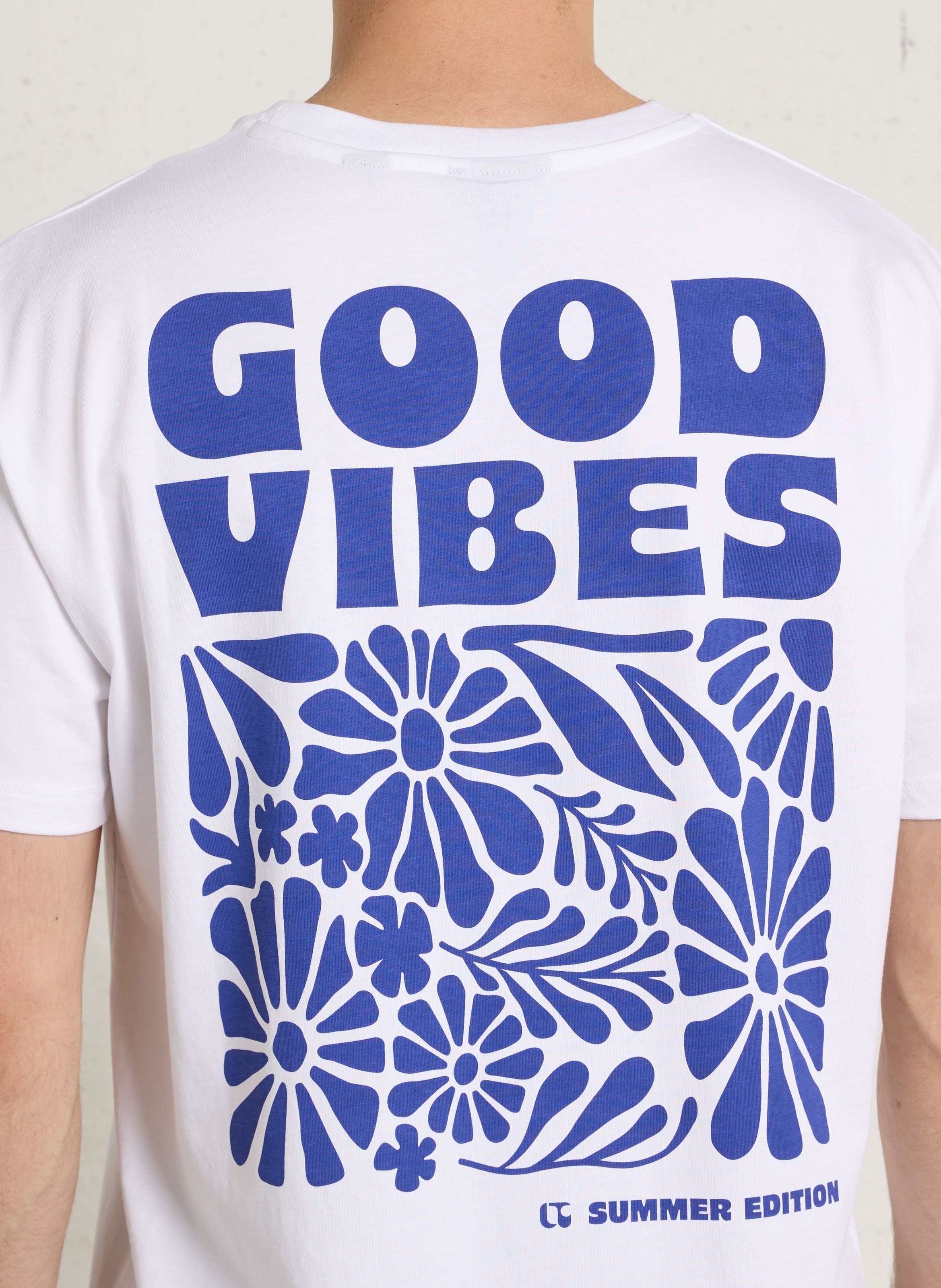 Tee-shirt col rond en coton LE TEMPS DES CERISES Blanc