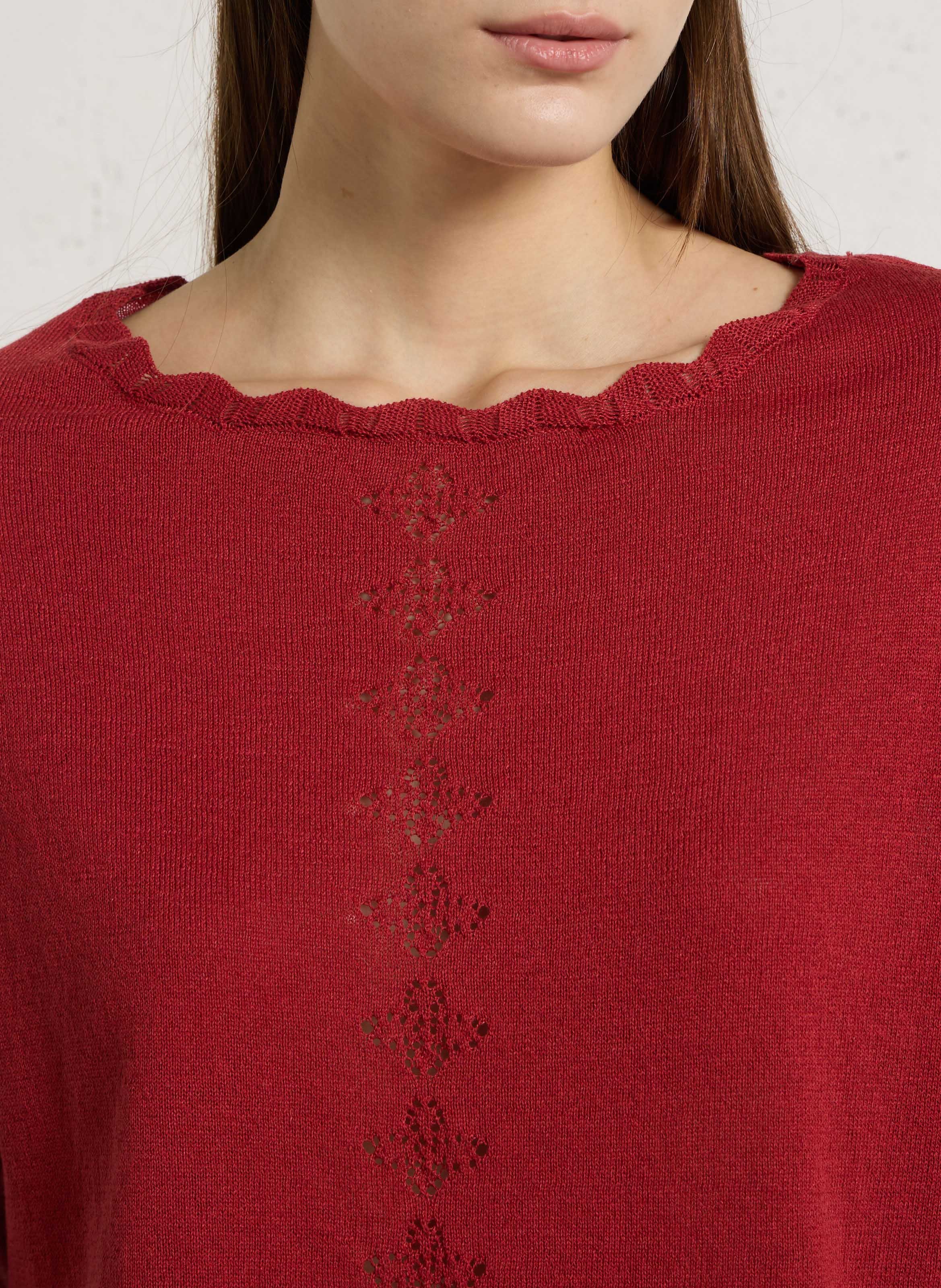 Pull col bateau  SUD EXPRESS Marron