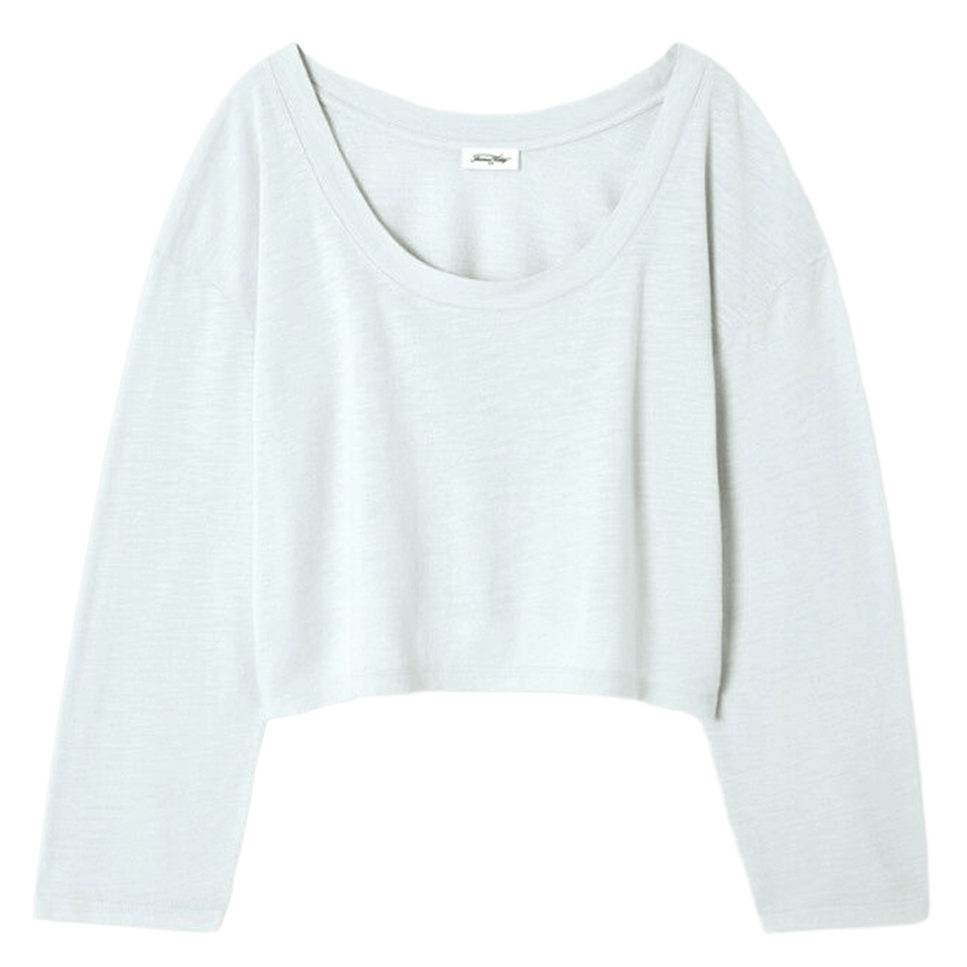 Short oversized long-sleeve t-shirt AMERICAN VINTAGE