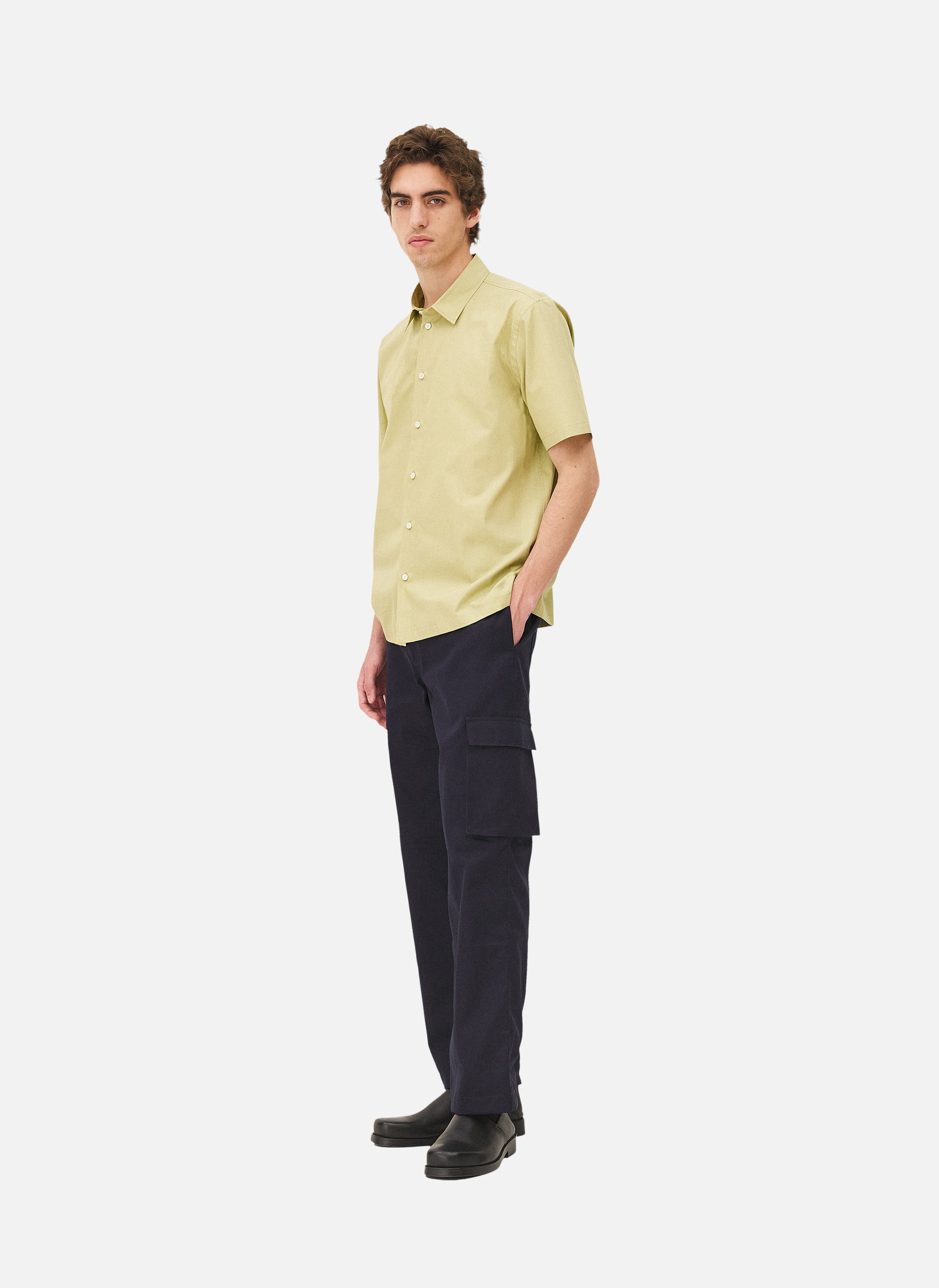 Fitted shirt Rio Pistachio Noyoco Green