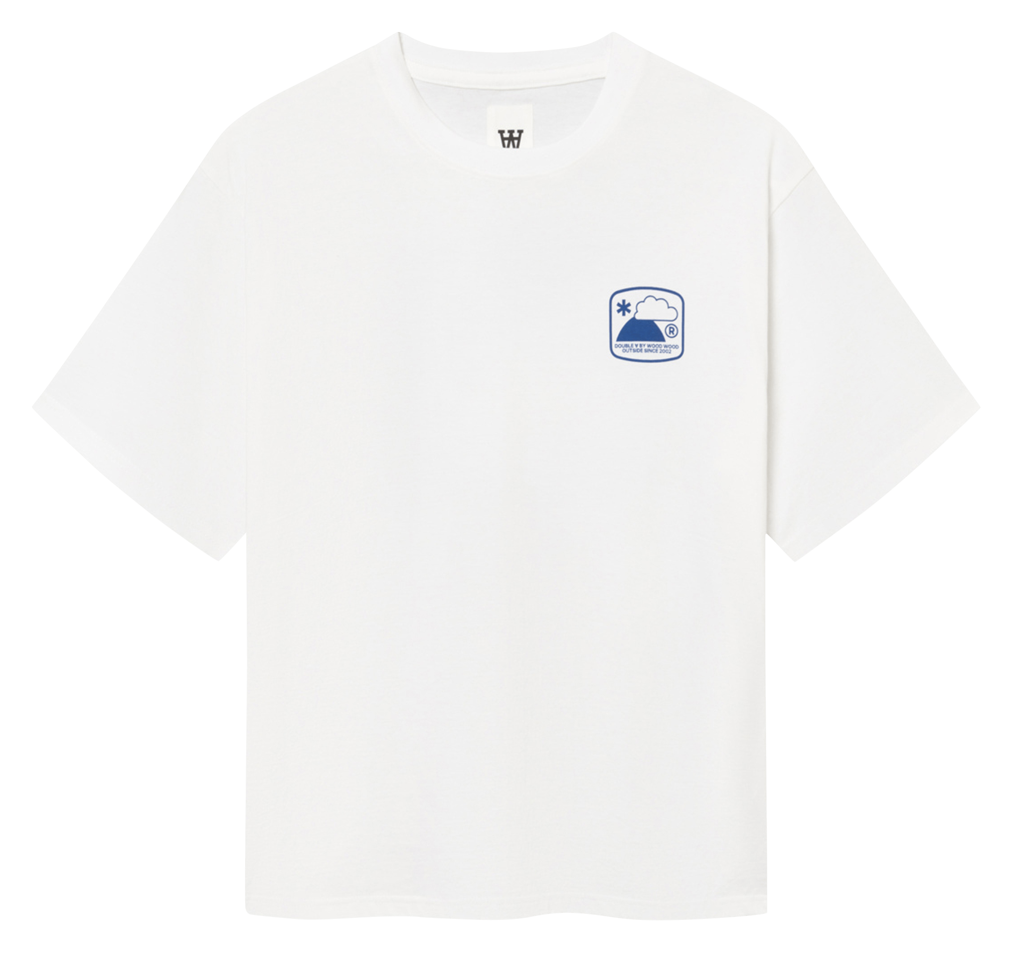 Round-neck cotton T-shirt WOOD WOOD White