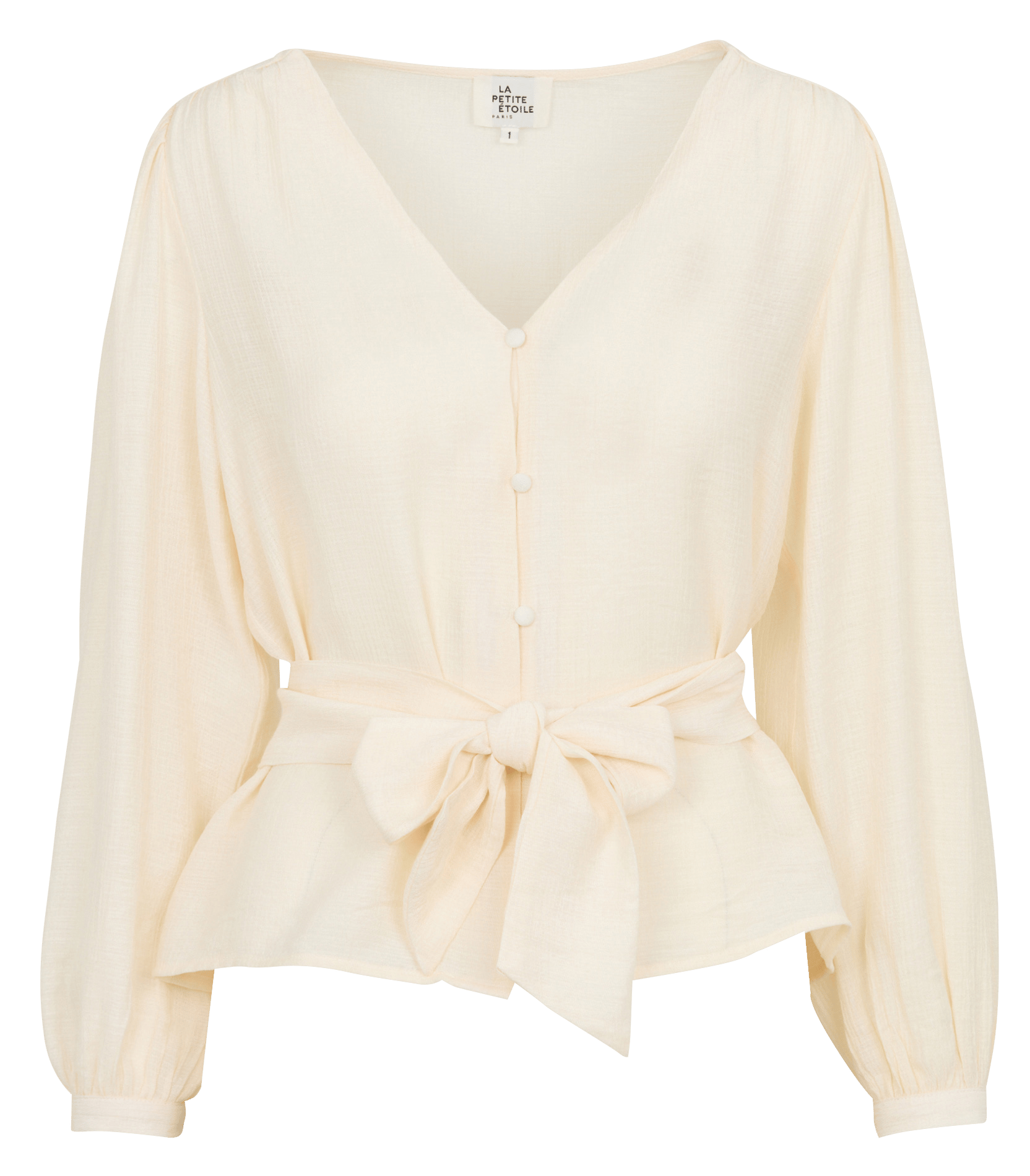 Straight-fit overhemd met V-hals LA PETITE ETOILE