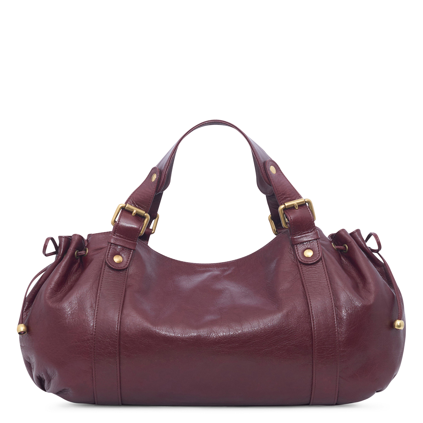 Handtasche aus Leder mit Knittereffekt GERARD DAREL Rot