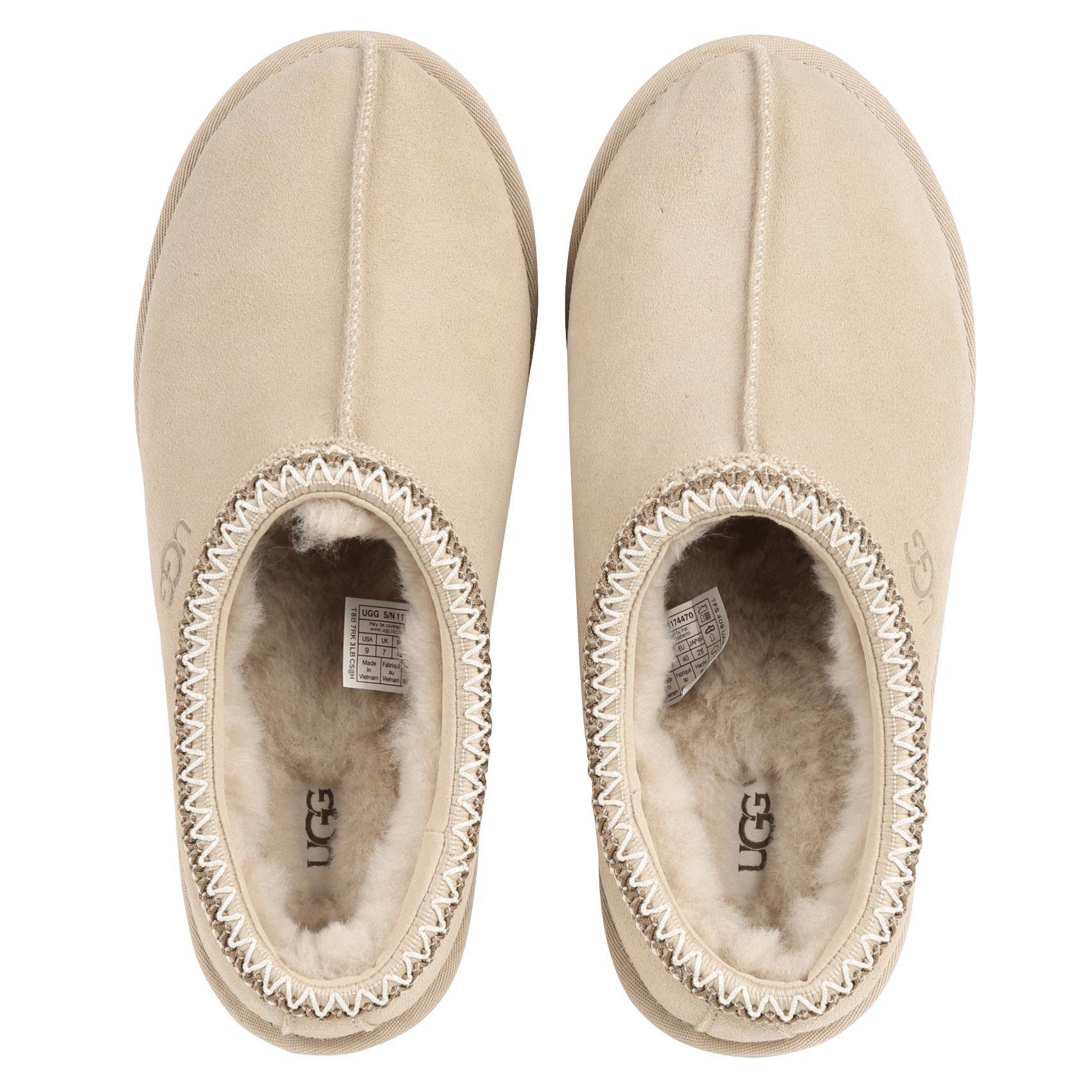 Clogs aus Leder-Mix | Beige UGG Damen