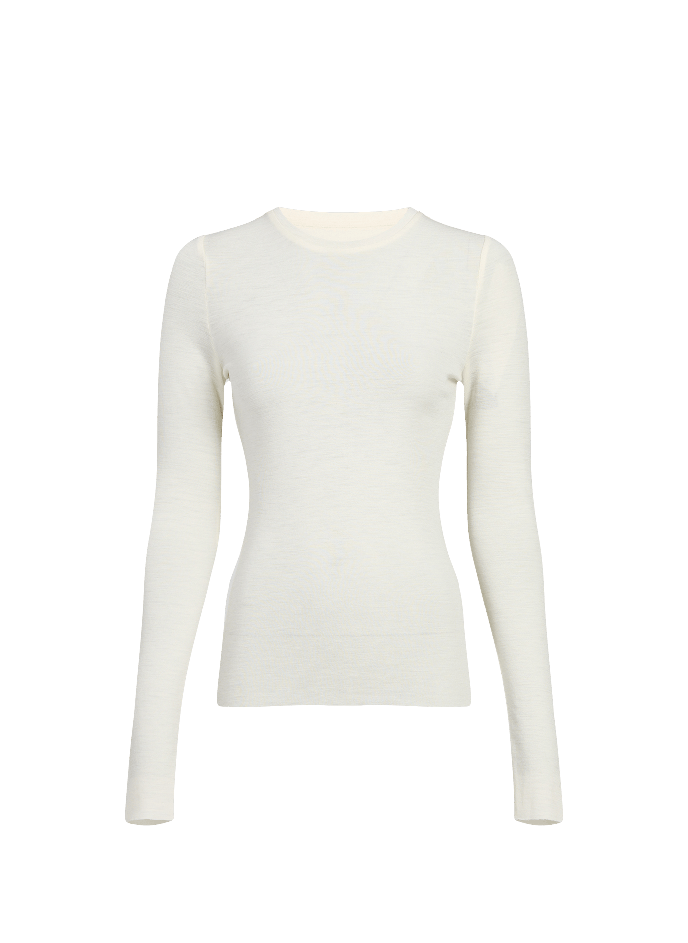Solid round-neck wool sweater bora SAISON 1865