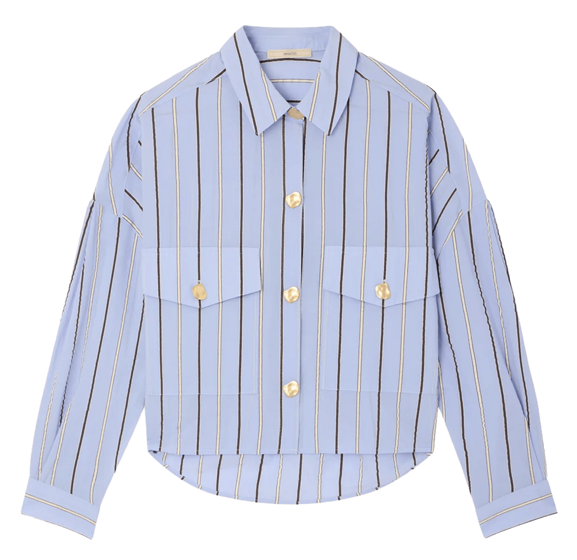 Baumwoll-Bluse SESSUN Blau