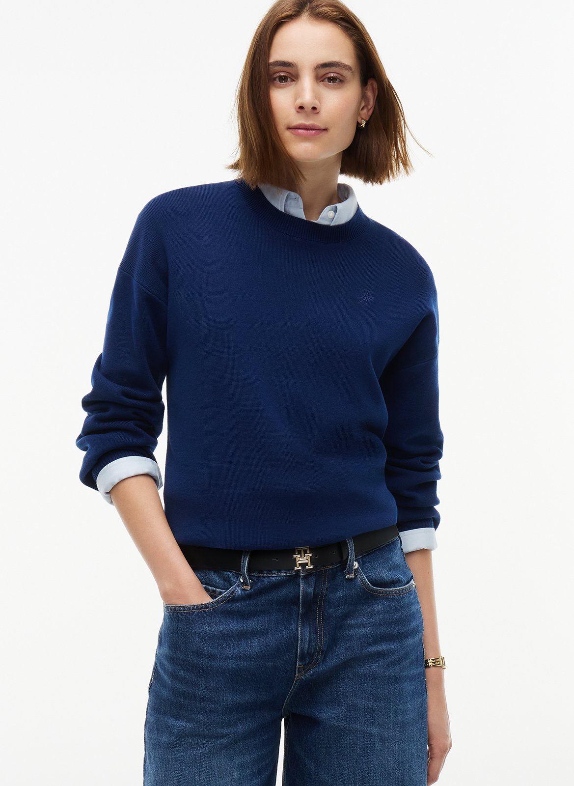 Leather belt  TOMMY HILFIGER Black