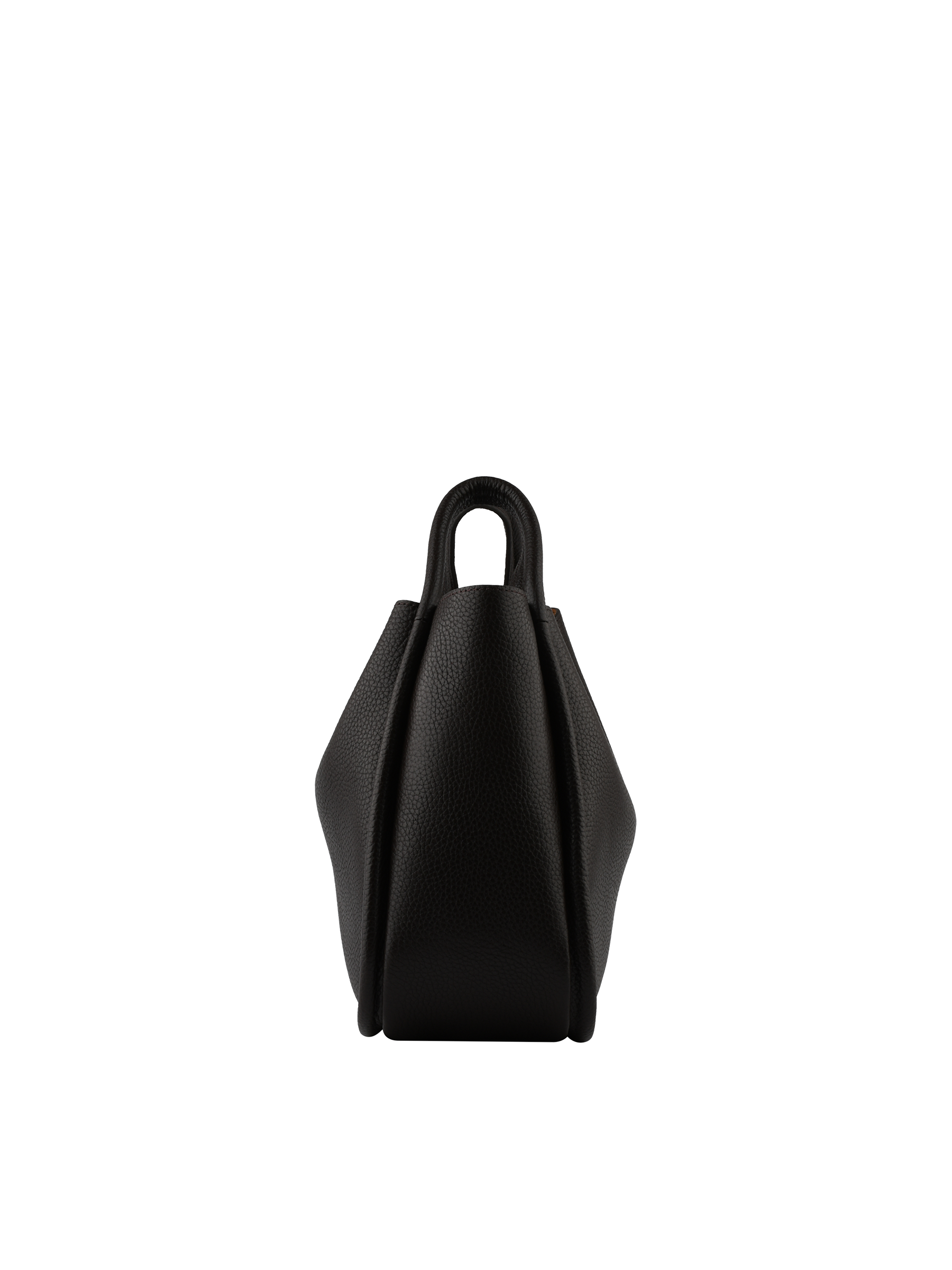 Sac porté travers en cuir de vachette POURCHET Marron