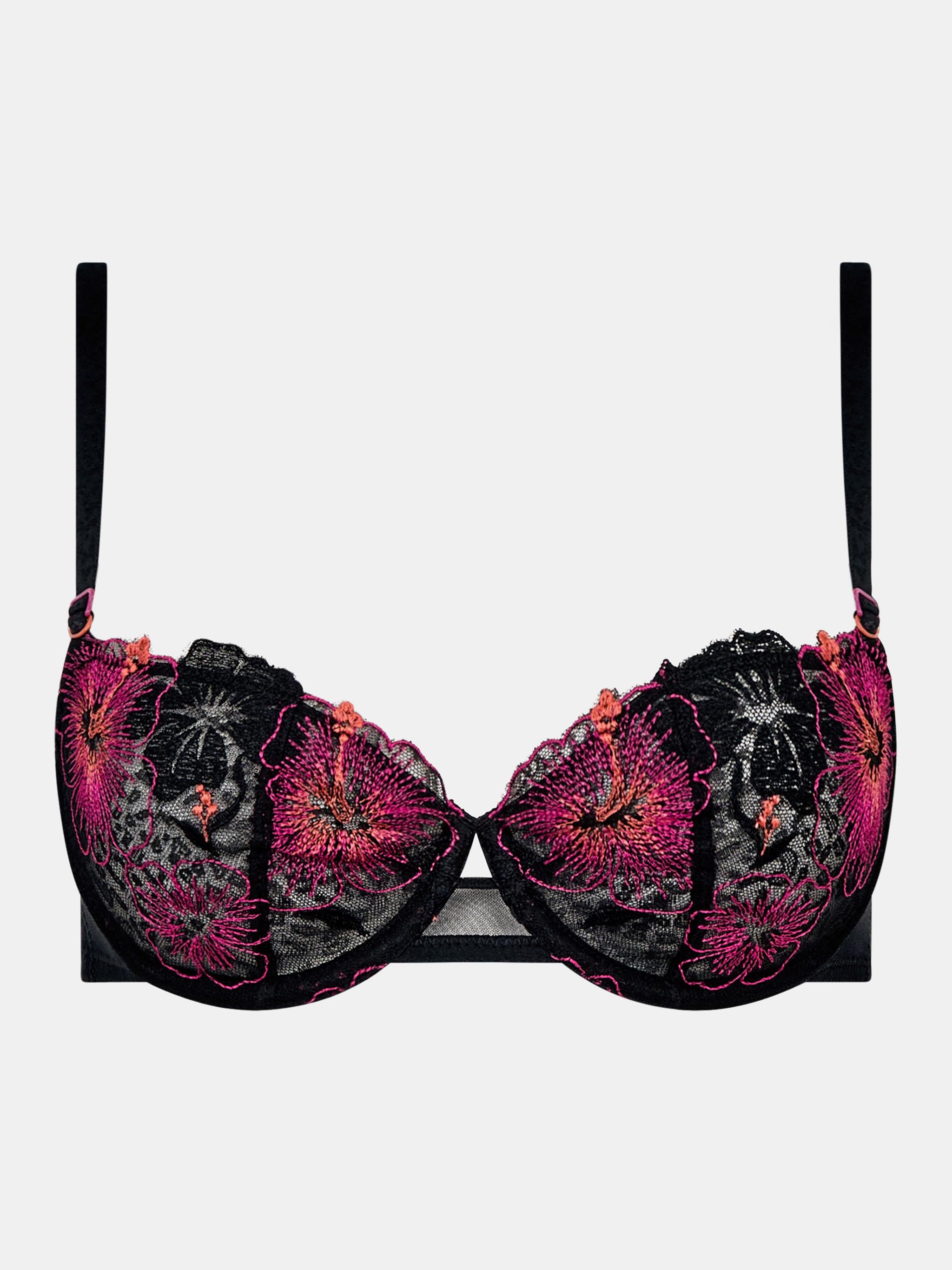 Balconette bra with embroidery CHANTELLE PULP Blue