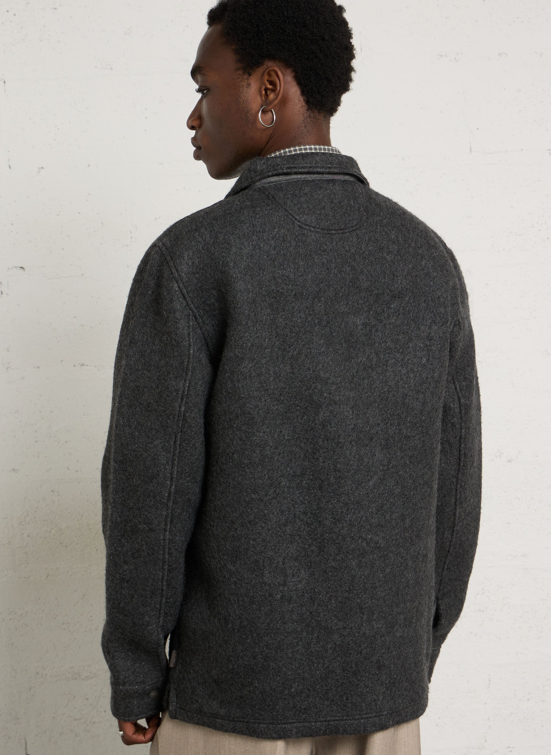 Veste droite col classique boutonnée GANT Gris