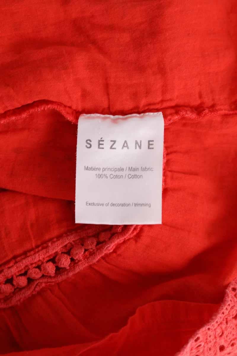 Azawood sleeveless top SEZANE - Seconde main Red