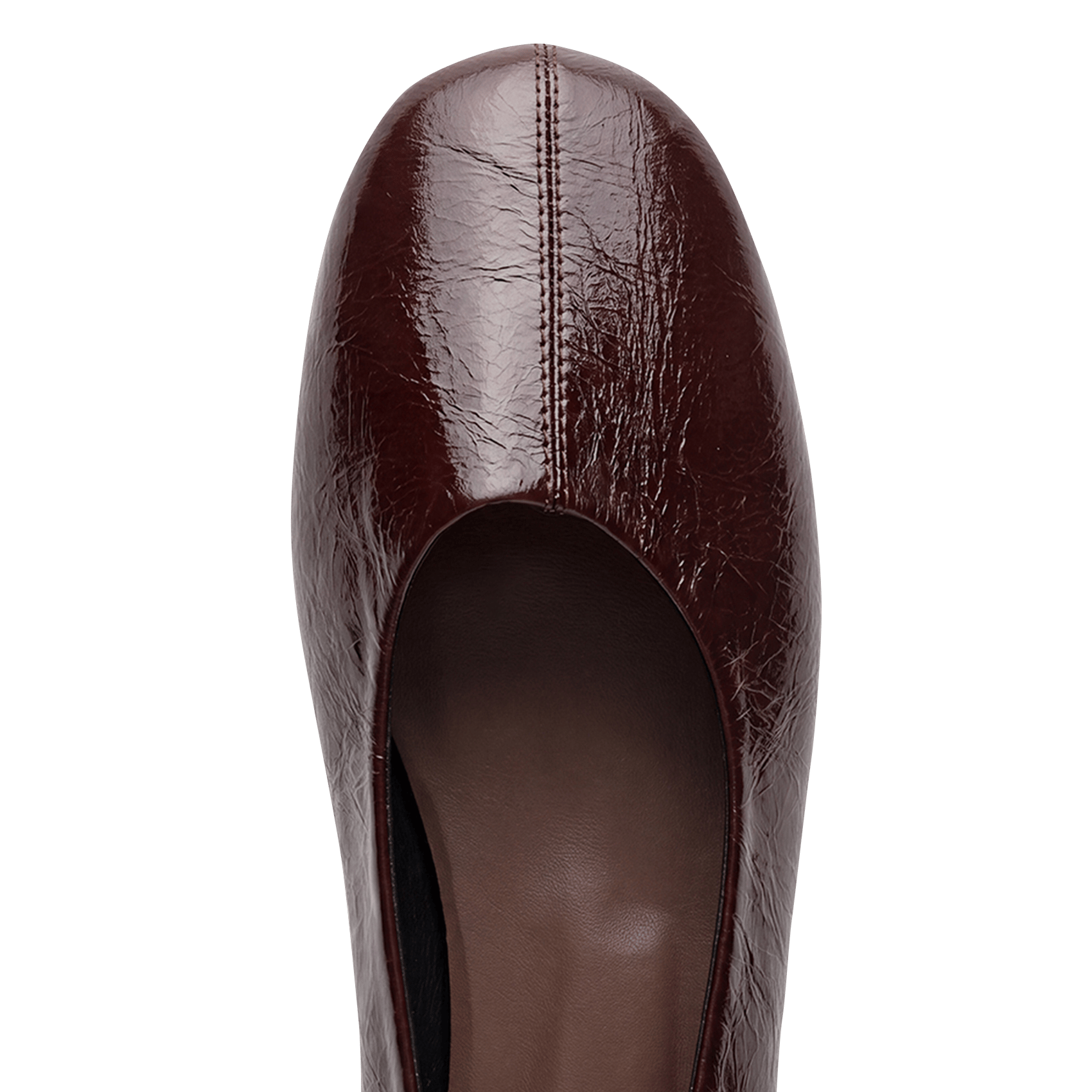 Ballerines vernies en cuir JONAK Marron