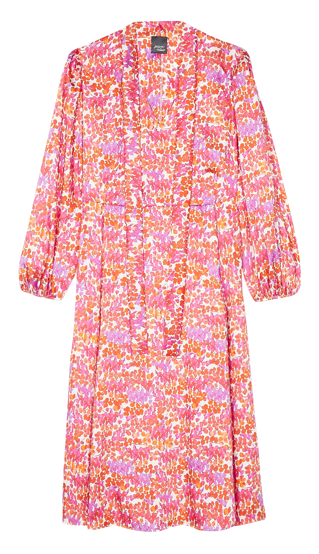 Geblümtes Maxikleid mit V-Ausschnitt PERSONA by Marina Rinaldi