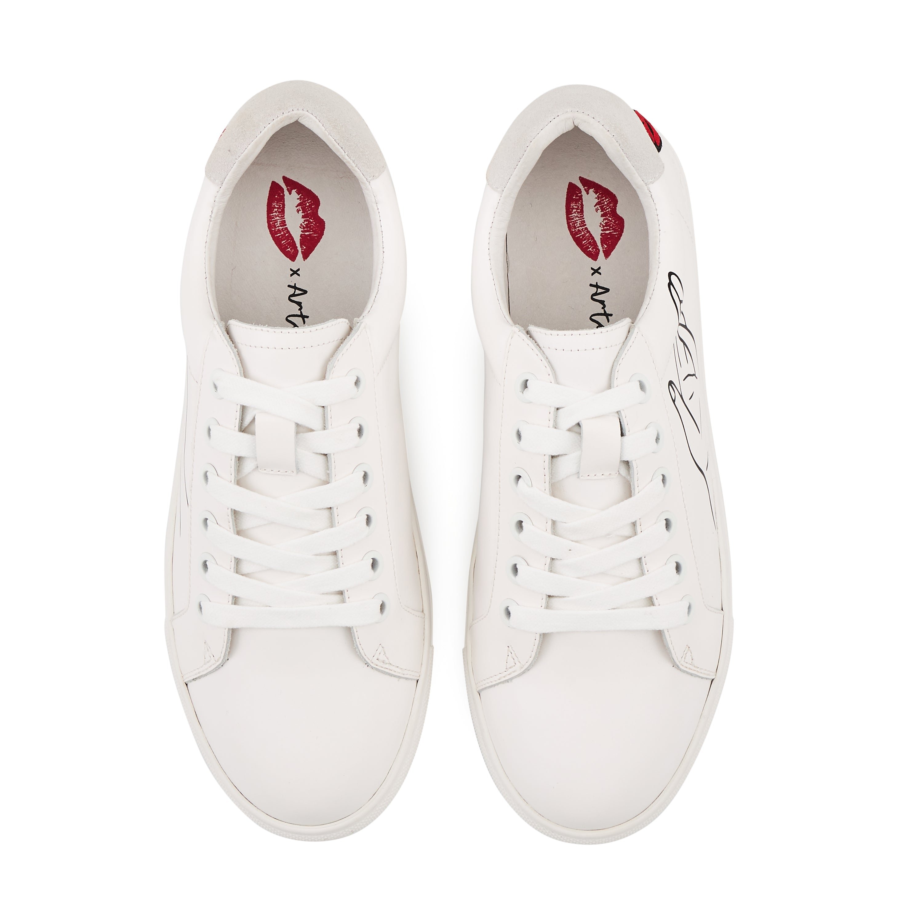Leather sneakers BONS BAISERS PARIS White