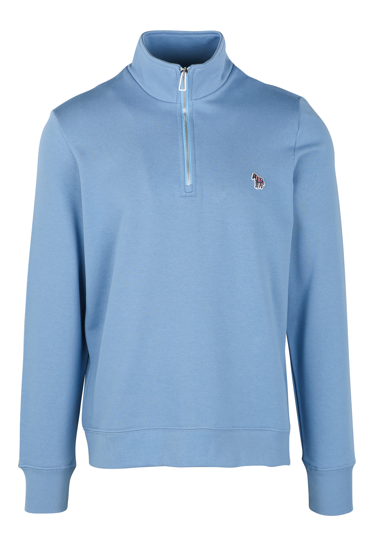 Pullover mit Reißverschluss aus Bio-Baumwolle PAUL SMITH Blau