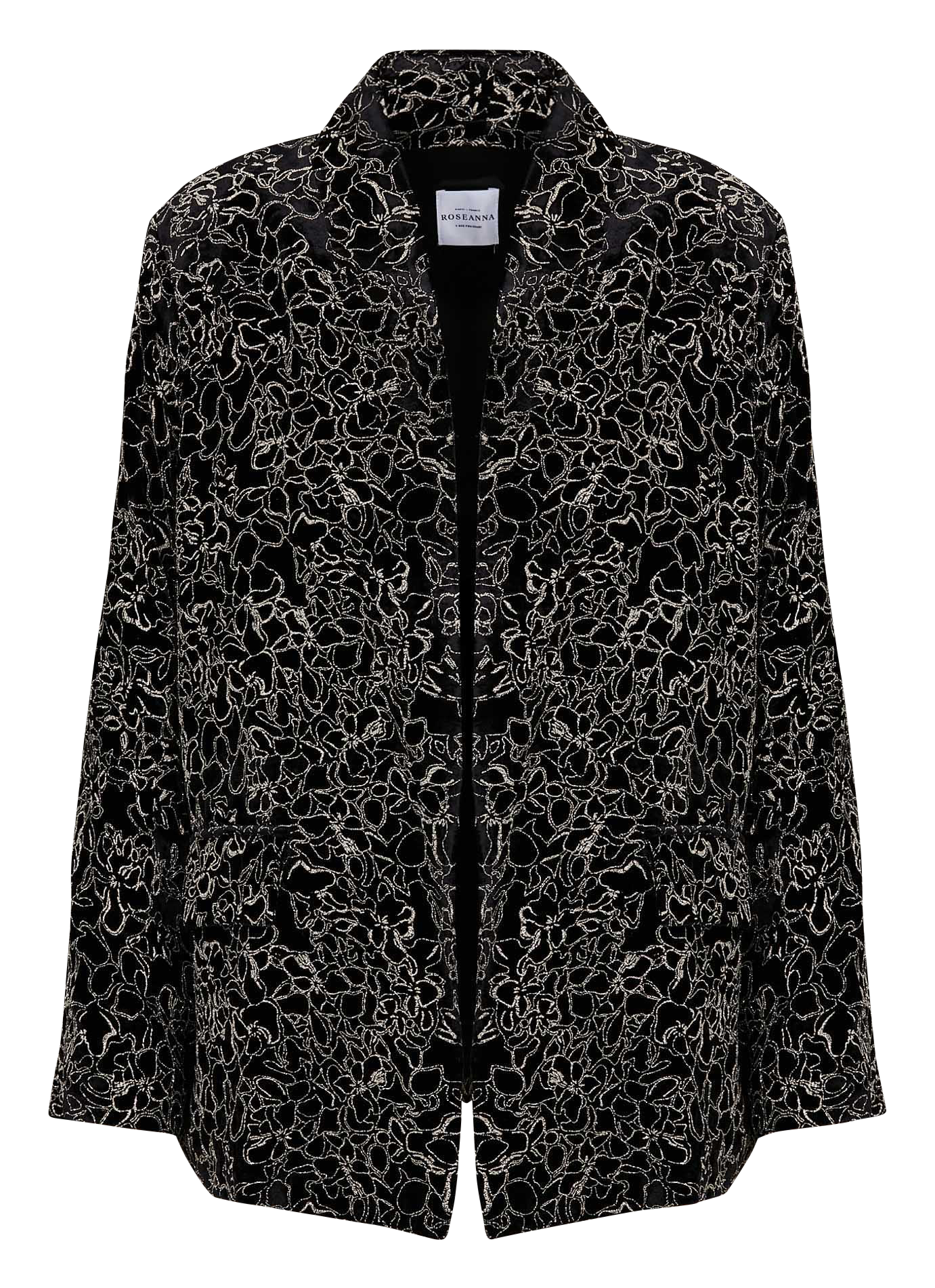 Veste droite pailletée ROSEANNA Noir