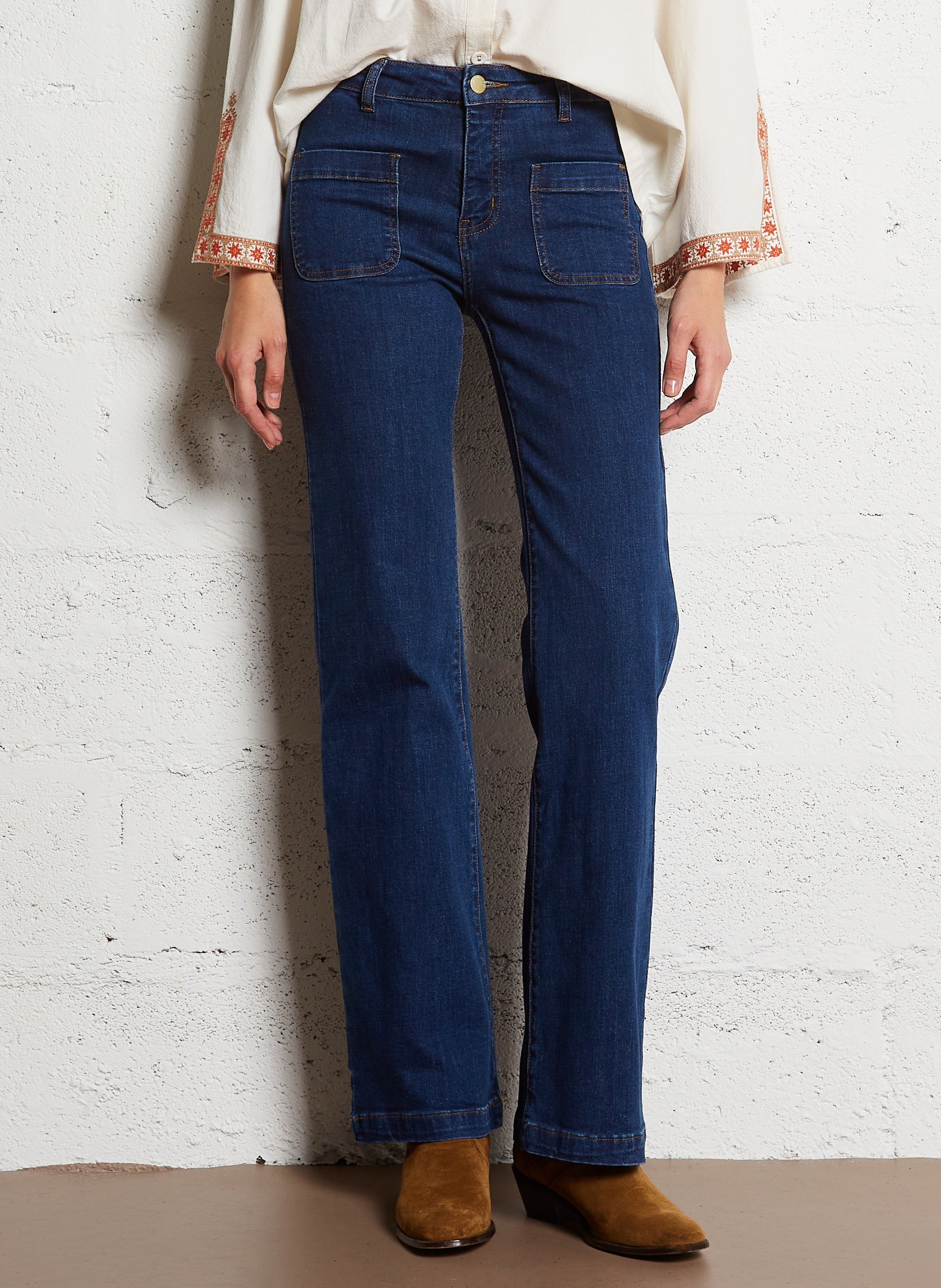 Jean boot-cut en coton mélangé LA PETITE ETOILE Jean brut