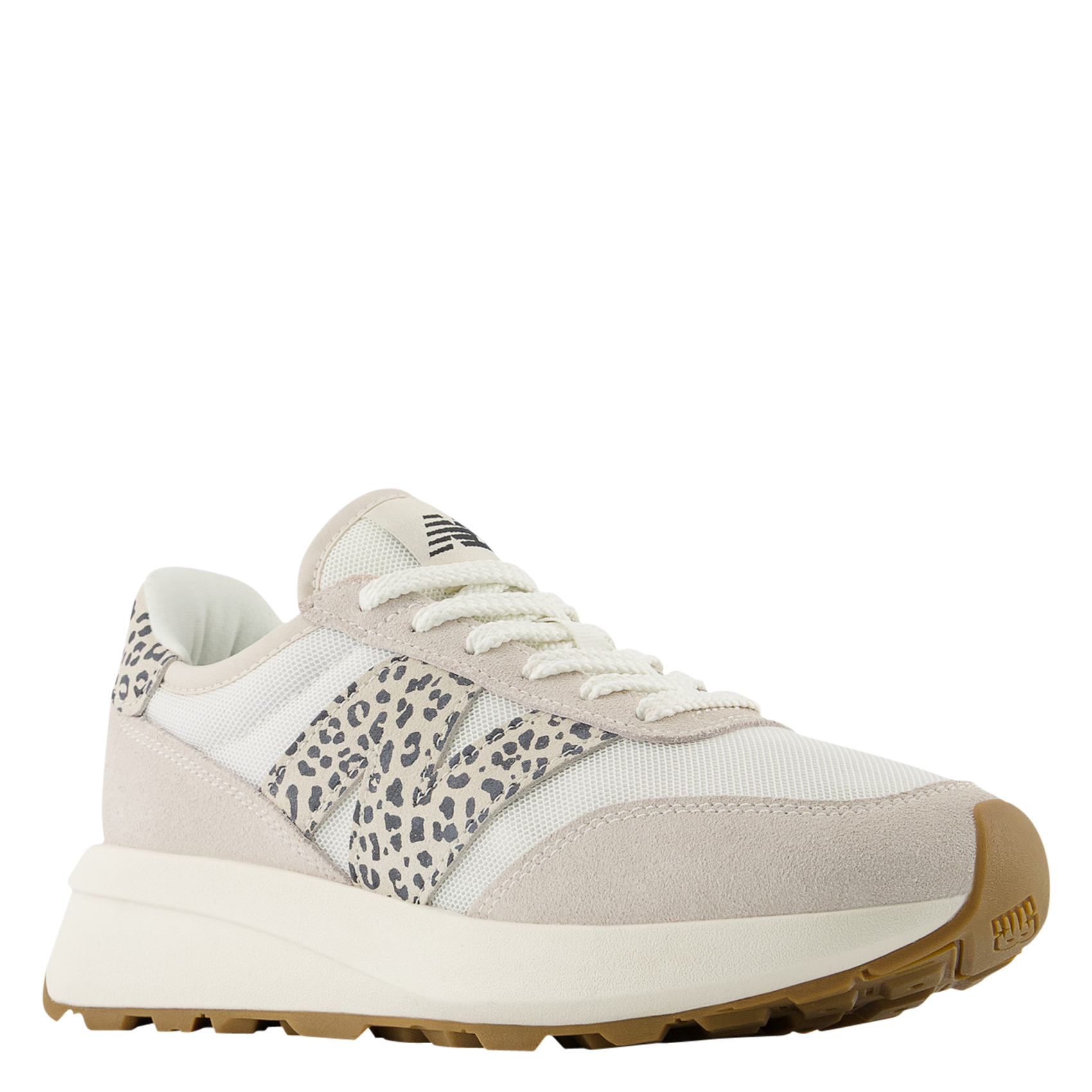 Low-top leather mix sneakers NEW BALANCE White