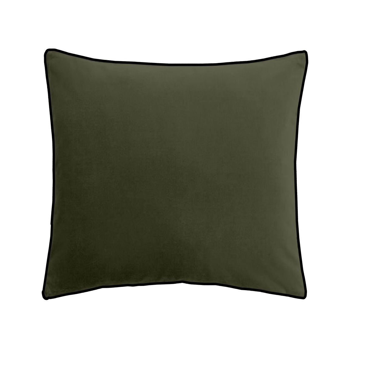 Solid square cushion Green