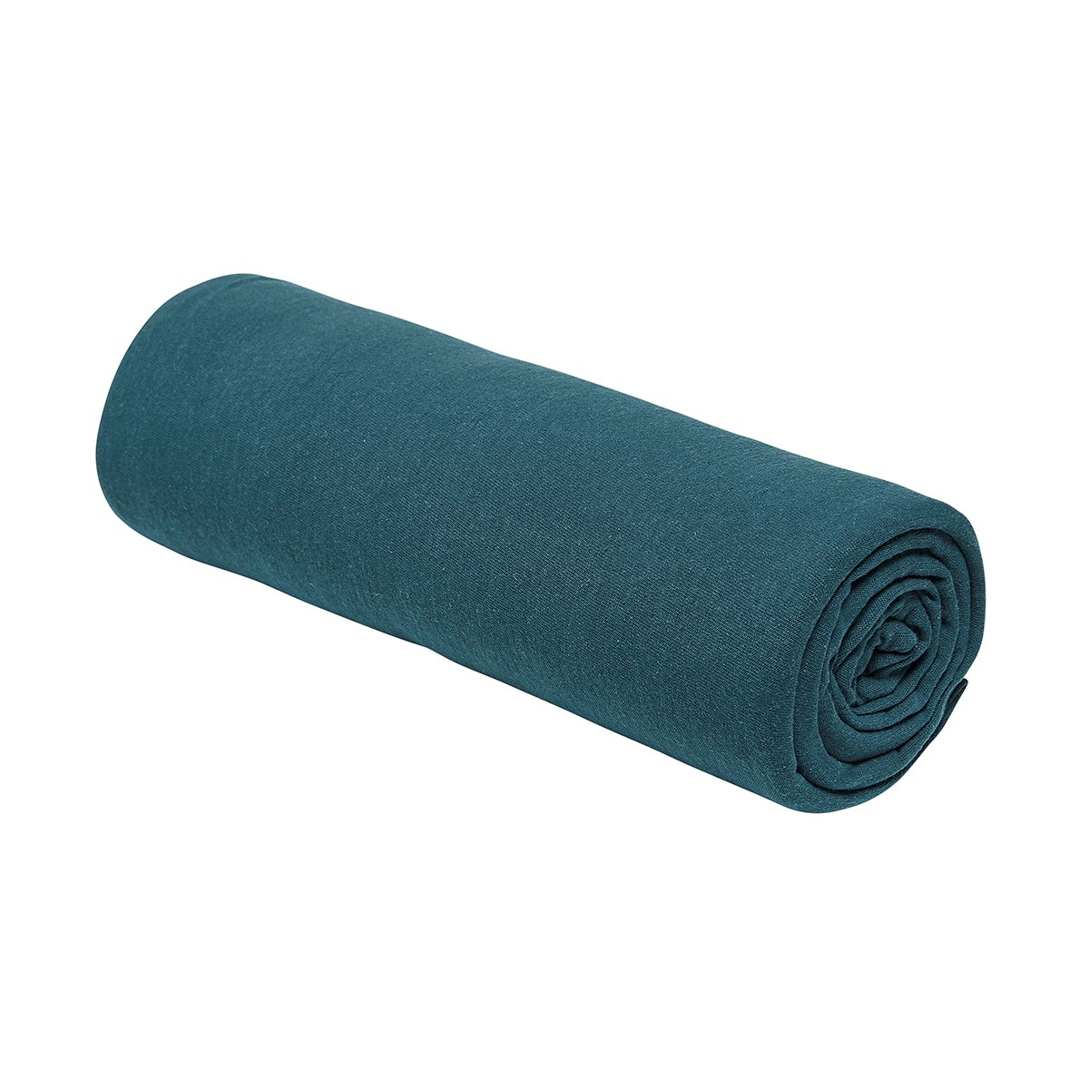 Solid color fitted sheet in cotton TODAY LINGE DE MAISON Blue