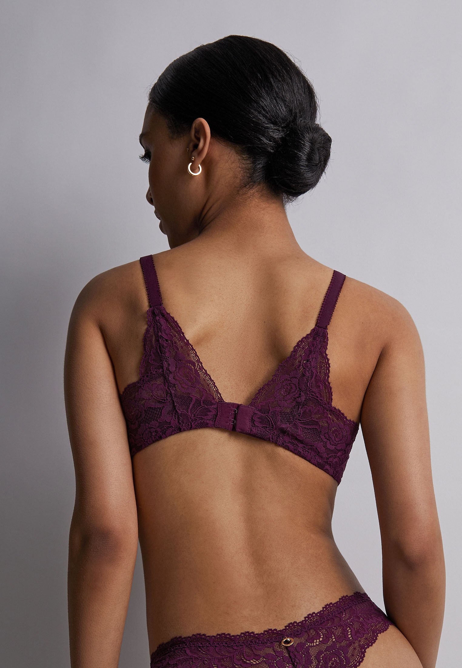 A Fleur De Toi padded demi-cup bra AUBADE Purple