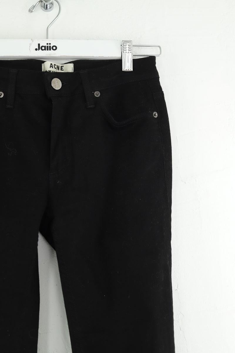 Cotton skinny jeans ACNE STUDIOS - Seconde Main Black
