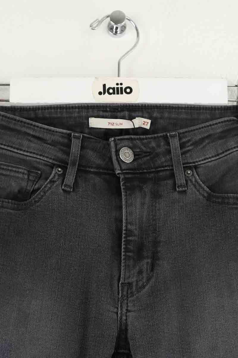 Cotton skinny jeans LEVI'S - Seconde main Black