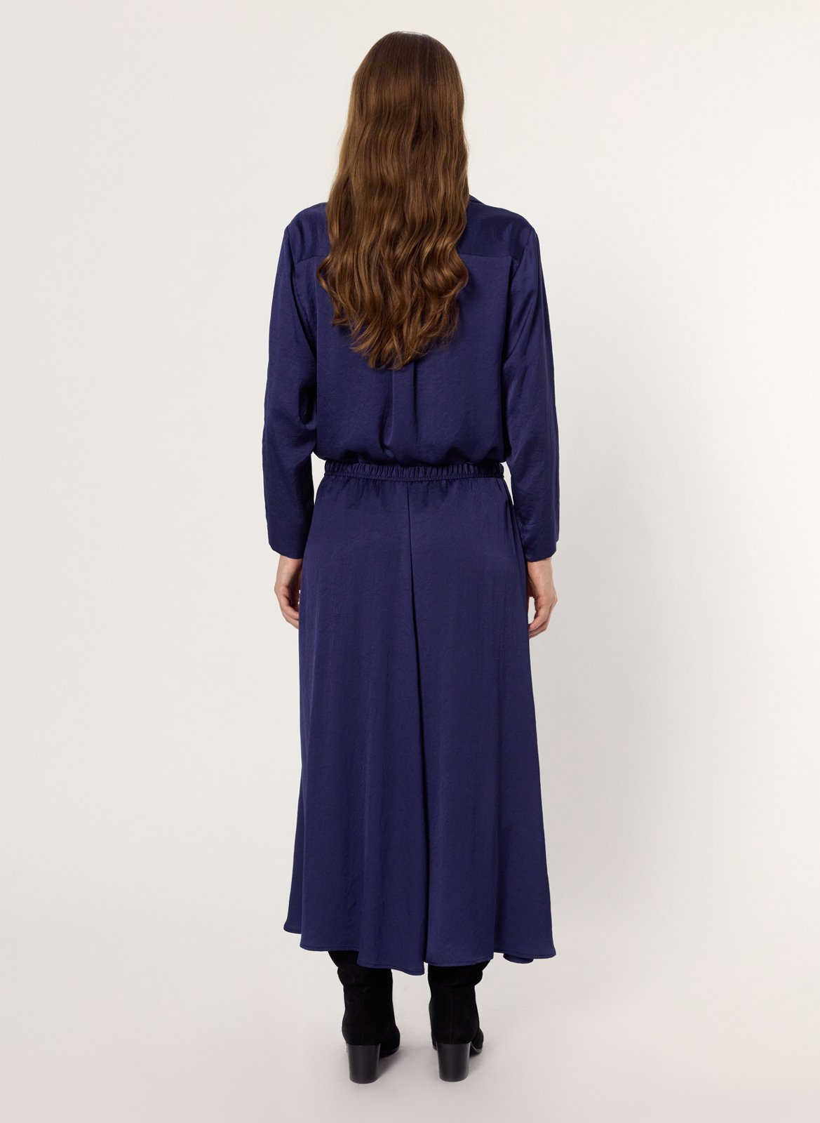 Jupe longue plissée GERARD DAREL Bleu