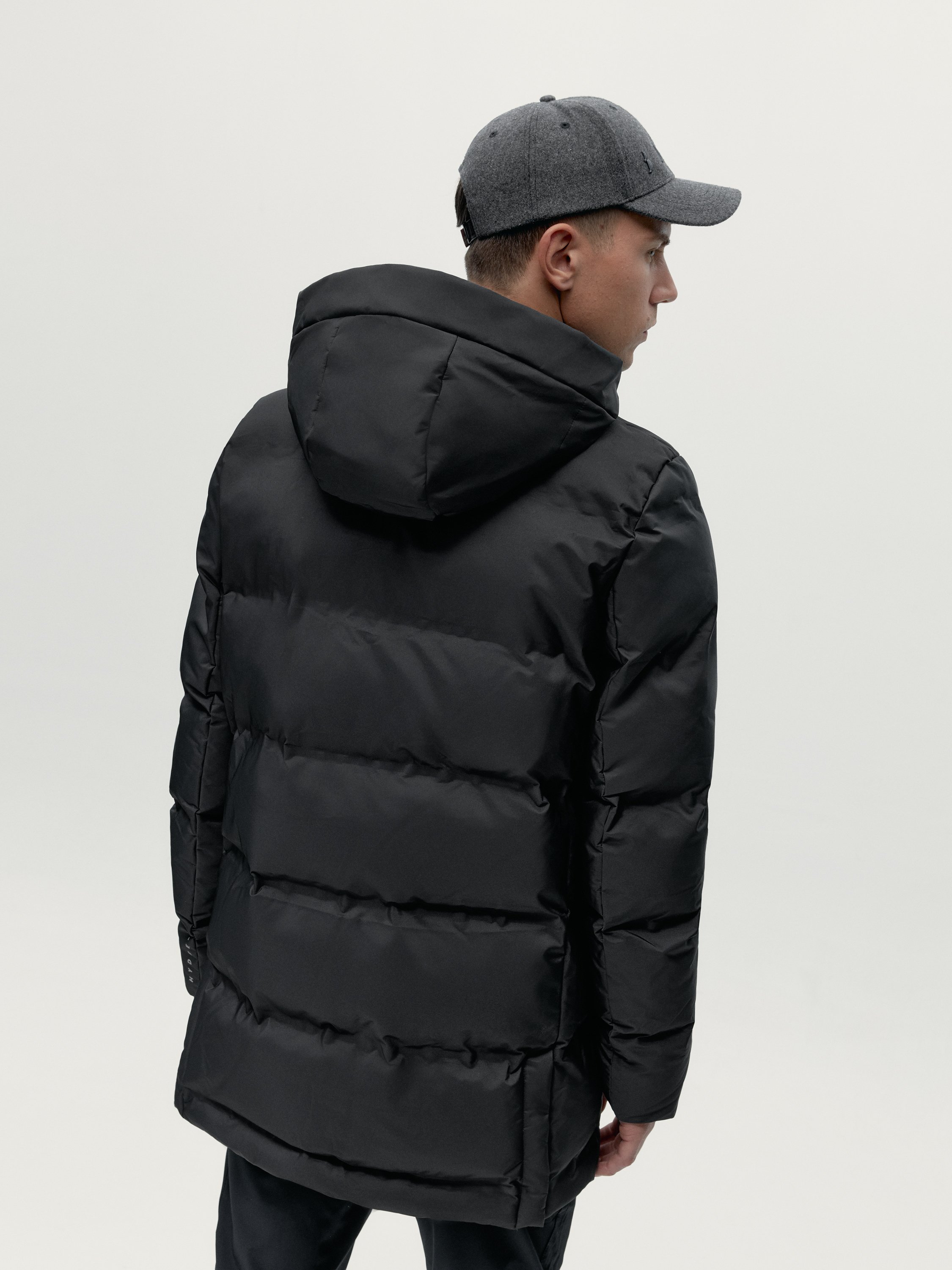 Winter coat with hood BORN LIVING YOGA Black