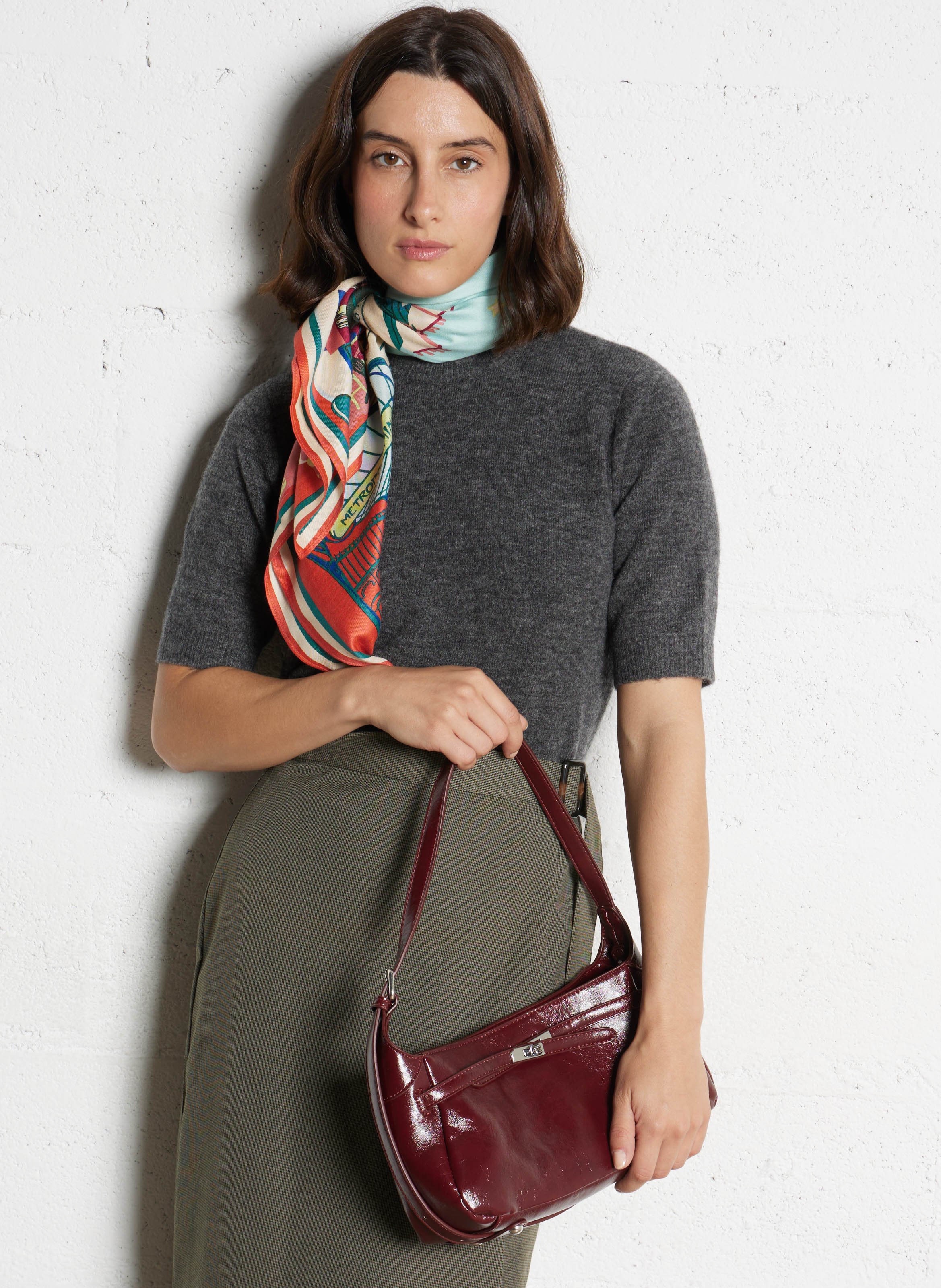 Schoudertas AU PRINTEMPS PARIS Violet