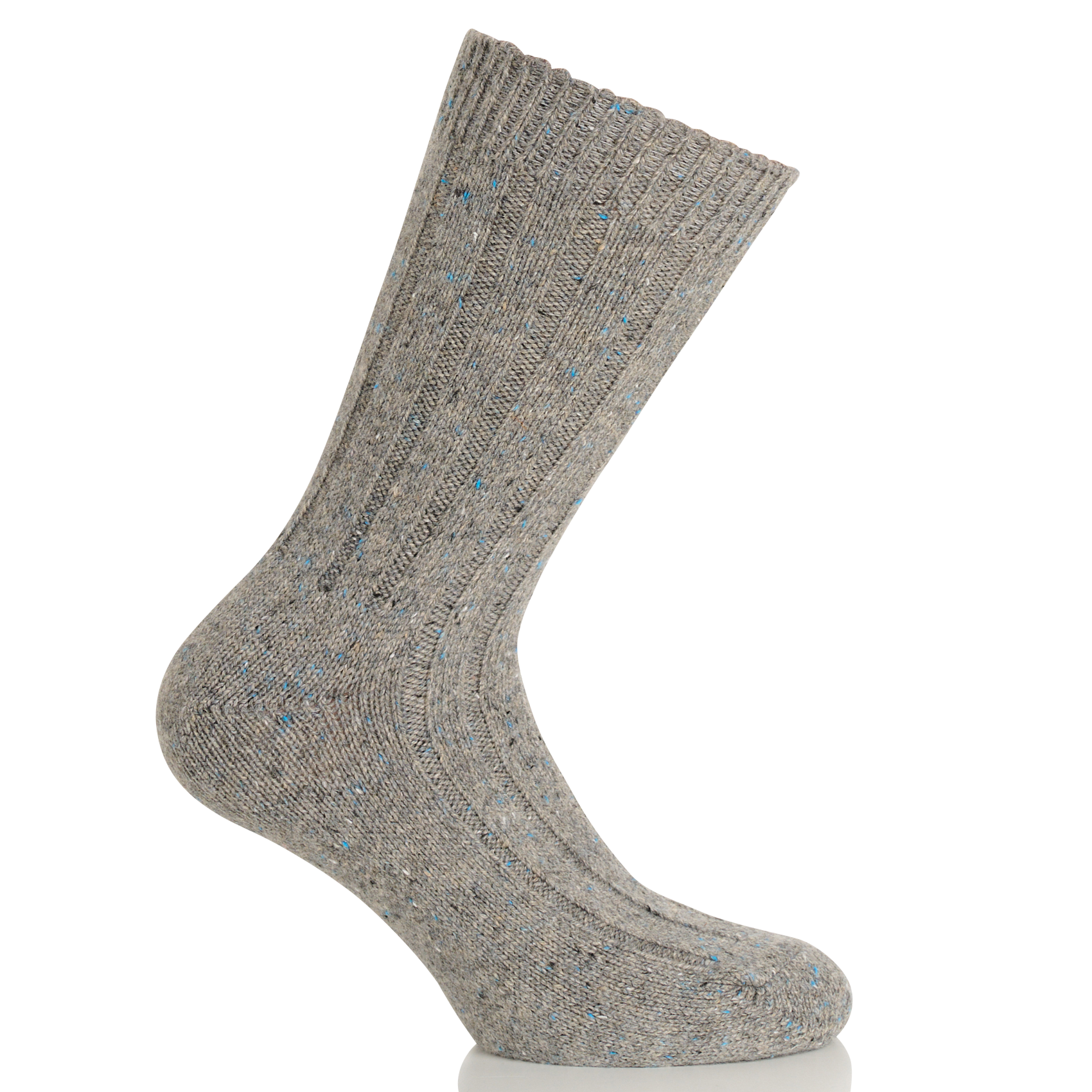 Ribbed Knit Marled Socks MAISON 123