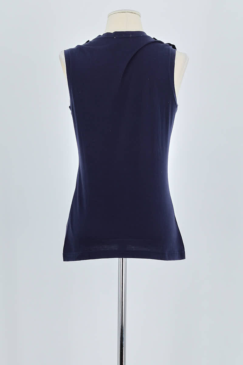 Azawood sleeveless top LACOSTE - SECONDE MAIN Blue